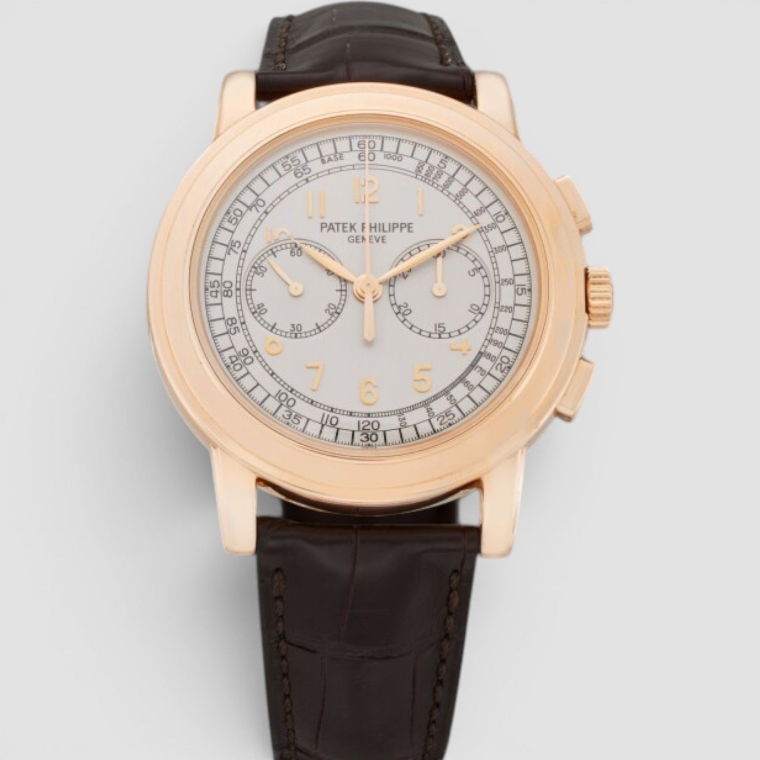 Chronograph Rose Gold Silver Dial