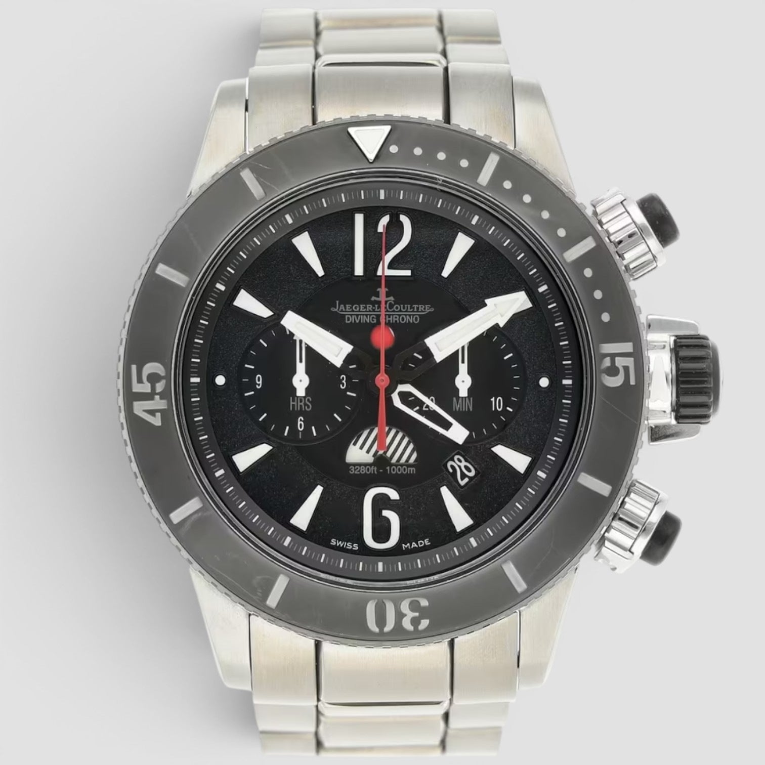 Master Compressor Black 46mm Rubber Automatic Chronograph