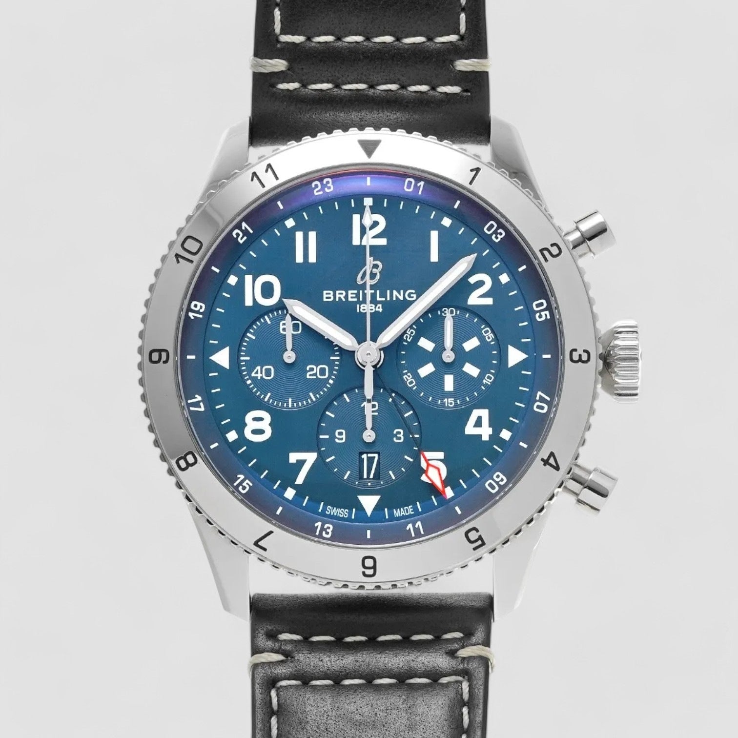 Super AVI Chronograph Blue Dial Men's Watch