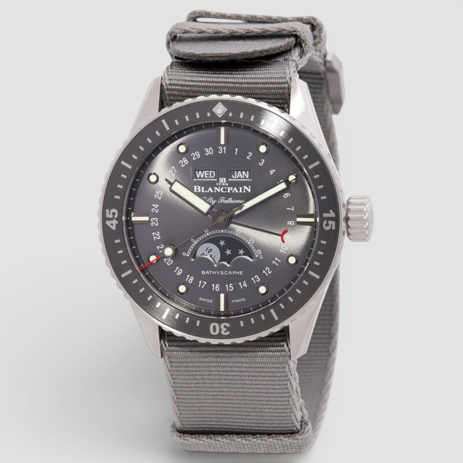 Fifty Fathoms Bathyscaphe Quantième Complet Phases
