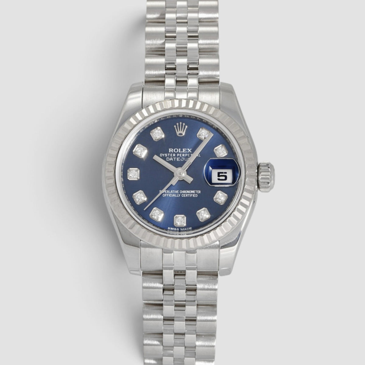 Lady-Datejust Blue Diamond Dial Jubilee