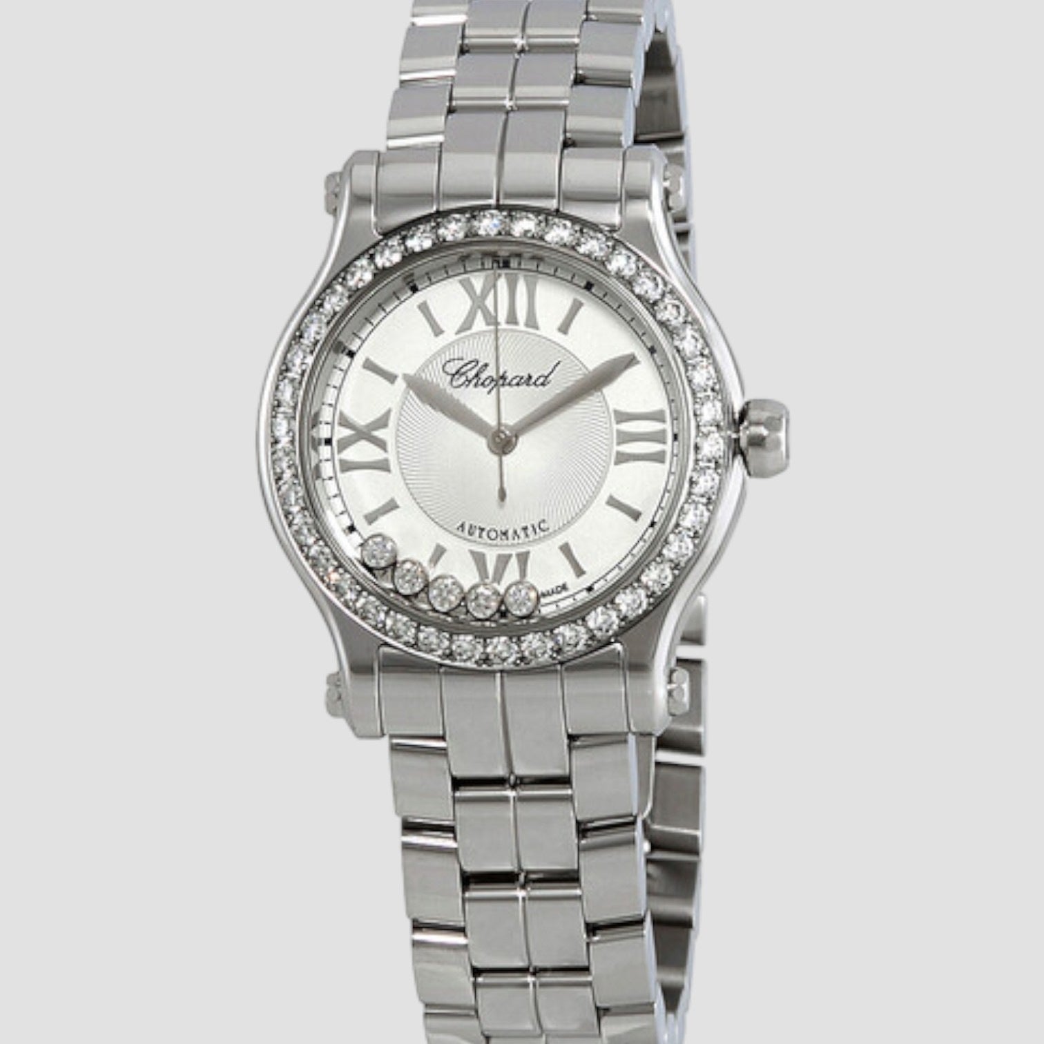 Happy Sport Automatic Silver Dial Ladies Watch