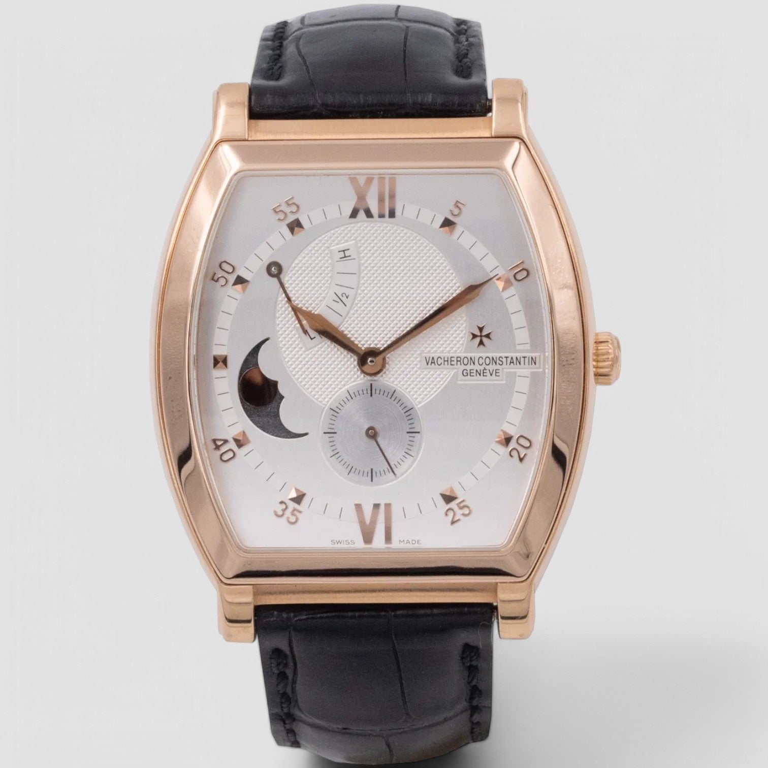 Malte Tonneau Moonphase Power Reserve Mens Watch