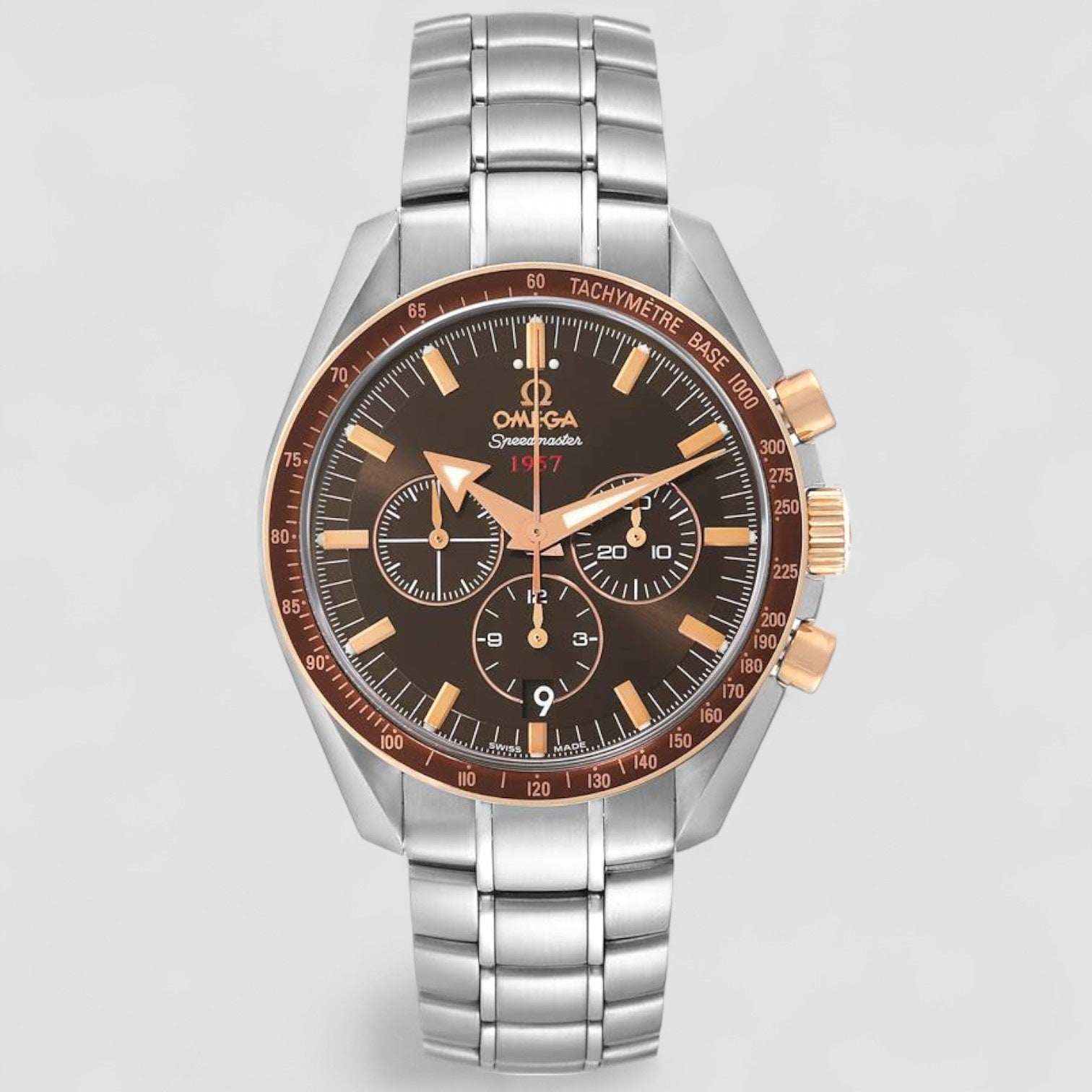Speedmaster 1957 Steel Rose Gold Mens Watch