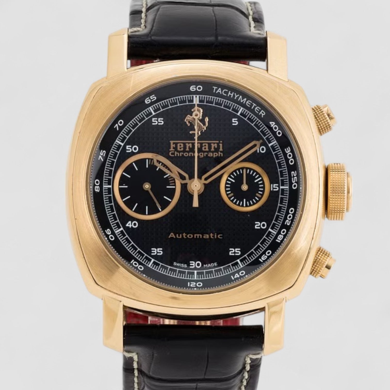 FERRARI 18K PINK GOLD CHRONOGRAPH GRAND TURISMO