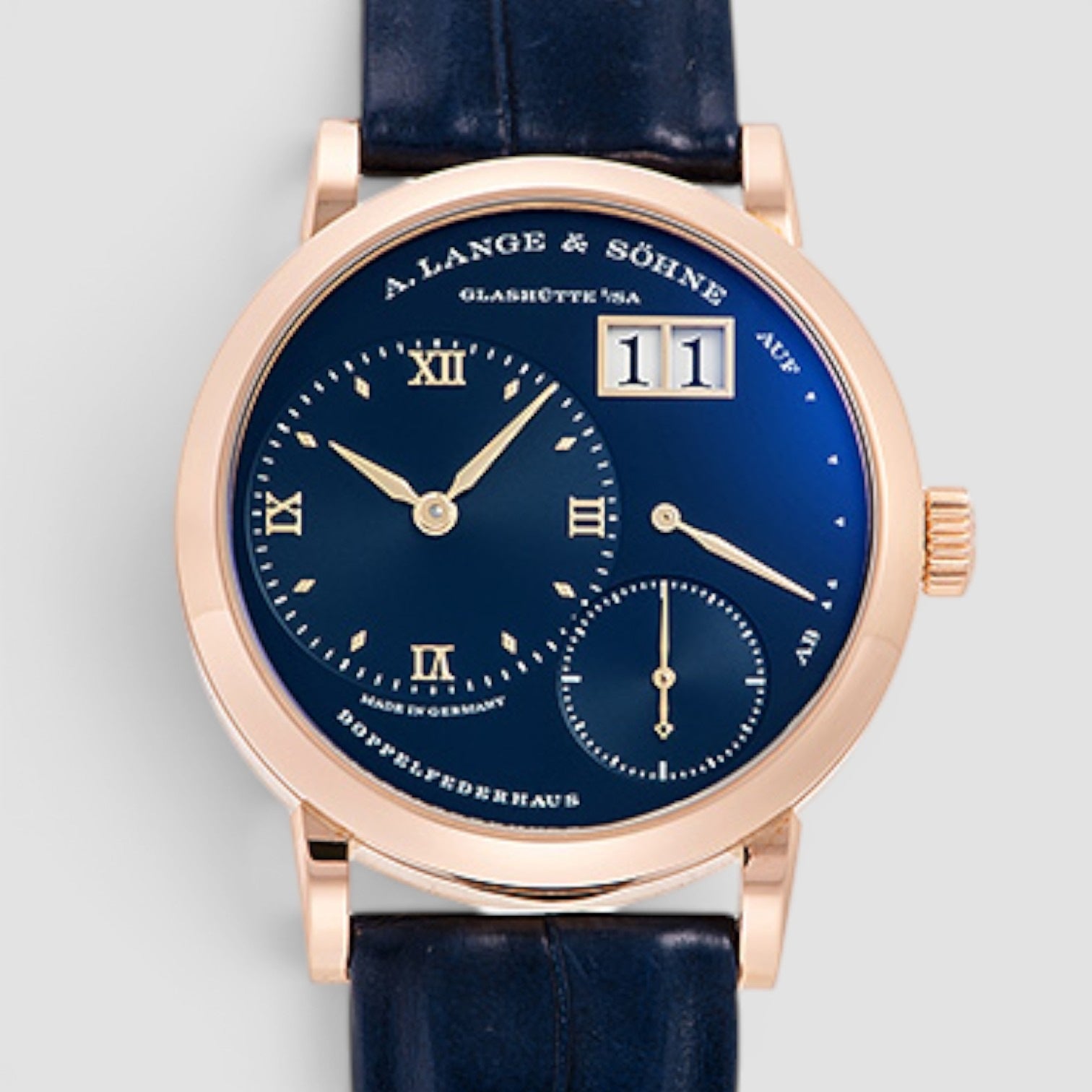 Little Lange 1 Pink Rose Gold 36.8mm Blue Dial