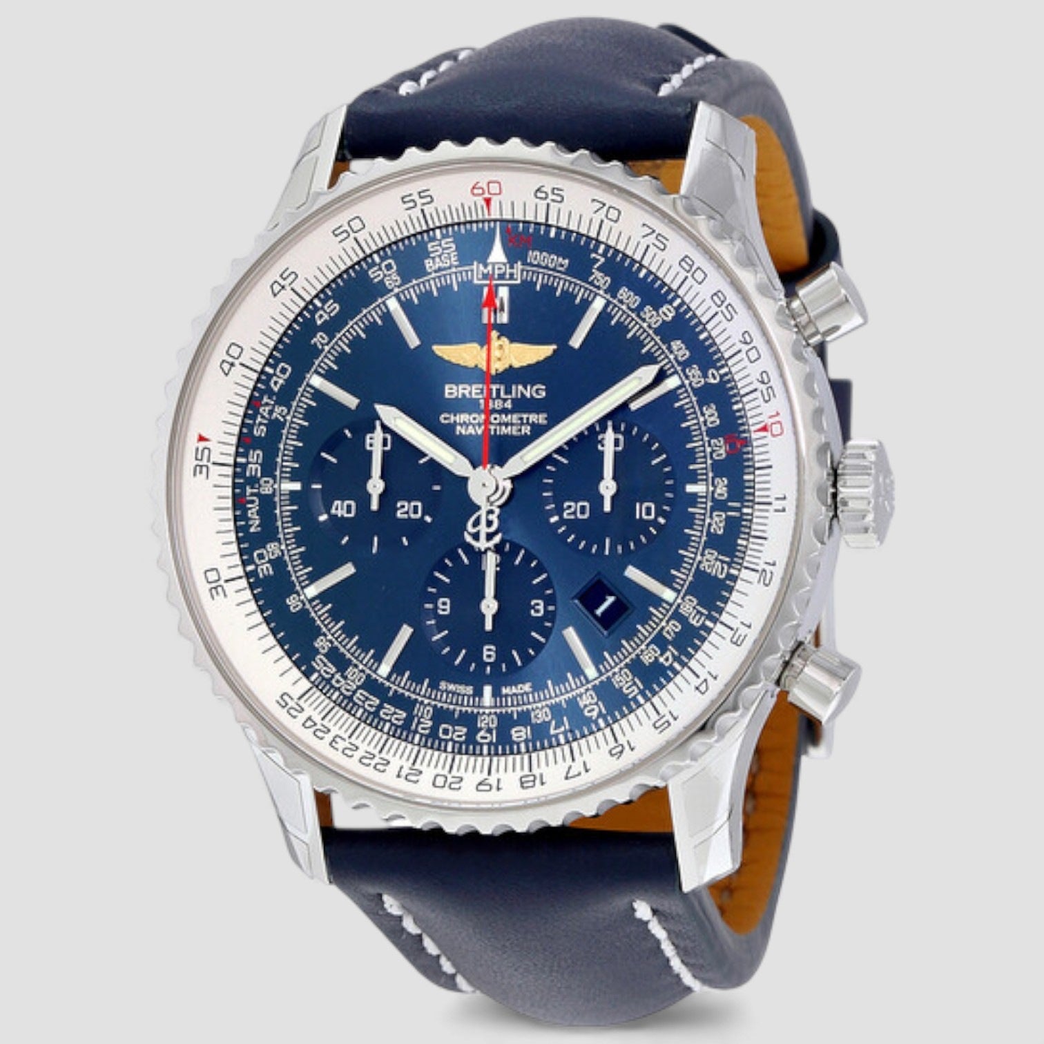 Navitimer 01 Chronograph Automatic Blue Dial Men's Watch