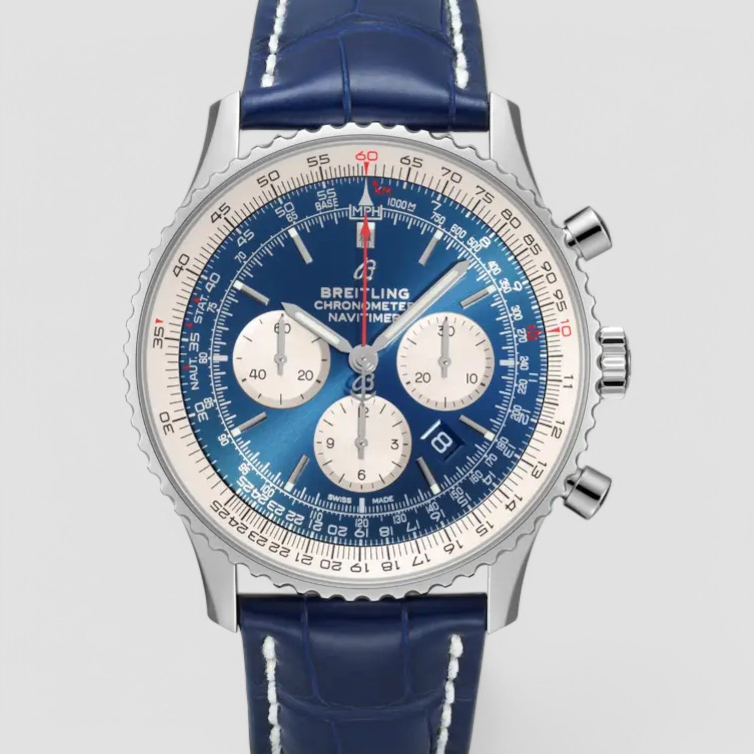 Navitimer 1 Chronograph Automatic Chronometer Auora Blue Dial Men's Watch