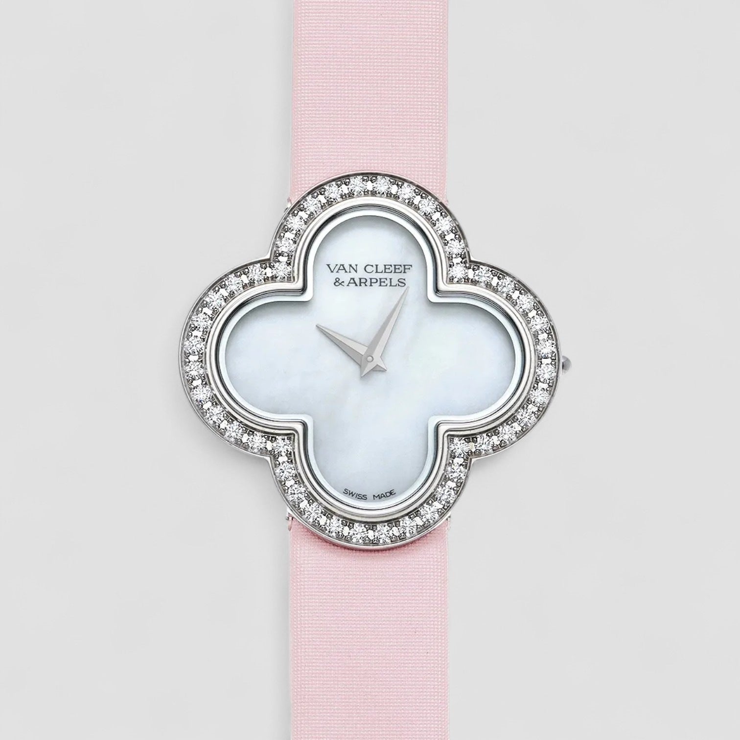 Alhambra Watch Medium Model 18k White Gold