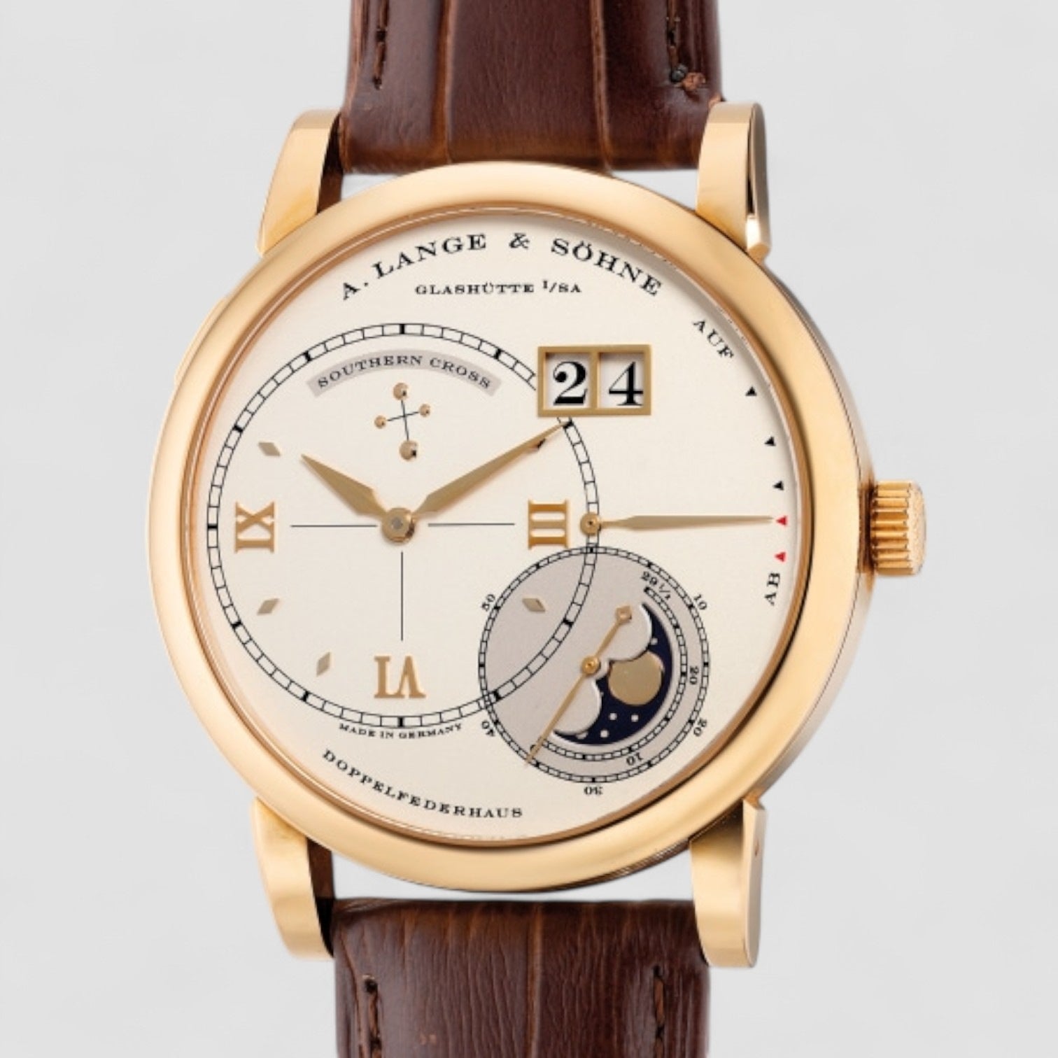 18K PINK GOLD WRISTWATCH MOON PHASES