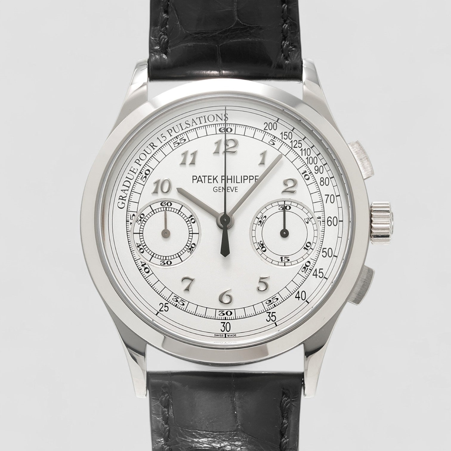 Chronograph 18K White Gold / Silver Pulsation