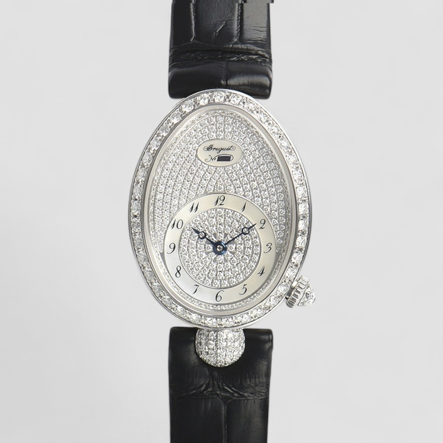 Reine de Naples Automatic Mini Pave Diamond Dial Women's Watch