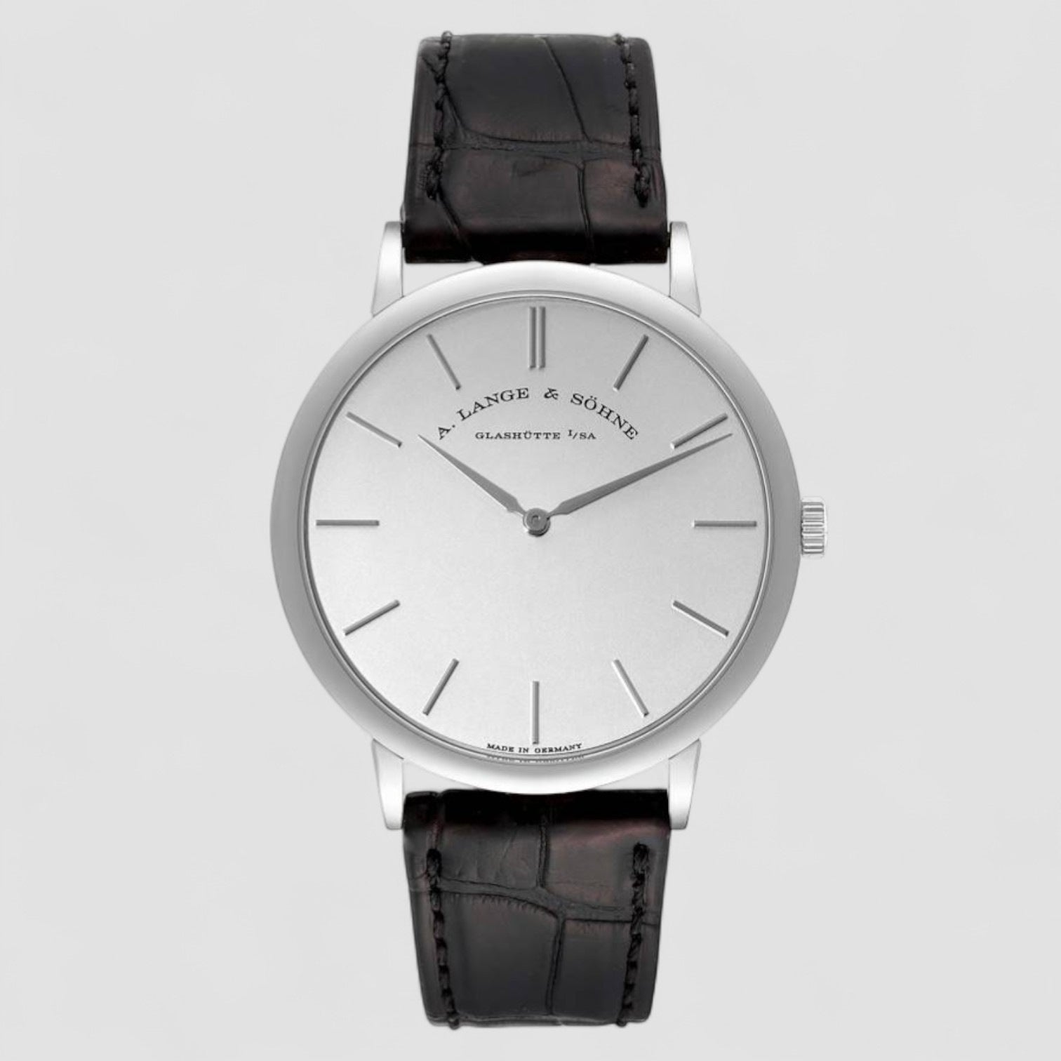 Saxonia Thin White Gold Mens Watch