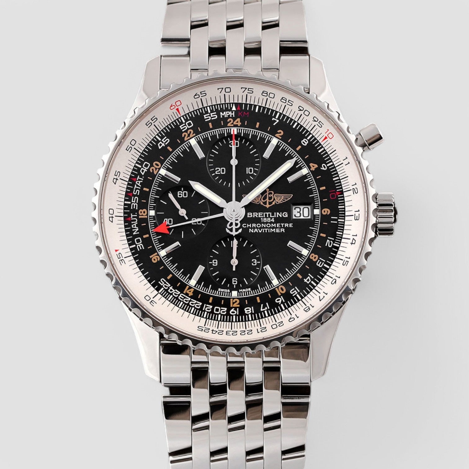 Navitimer World Black Dial 46mm