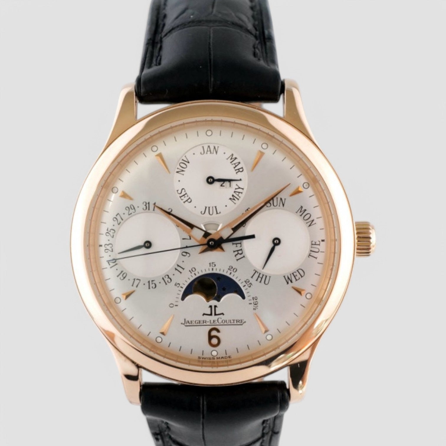 Master Perpetual Calendar Silver Dial 18K Rose Gold