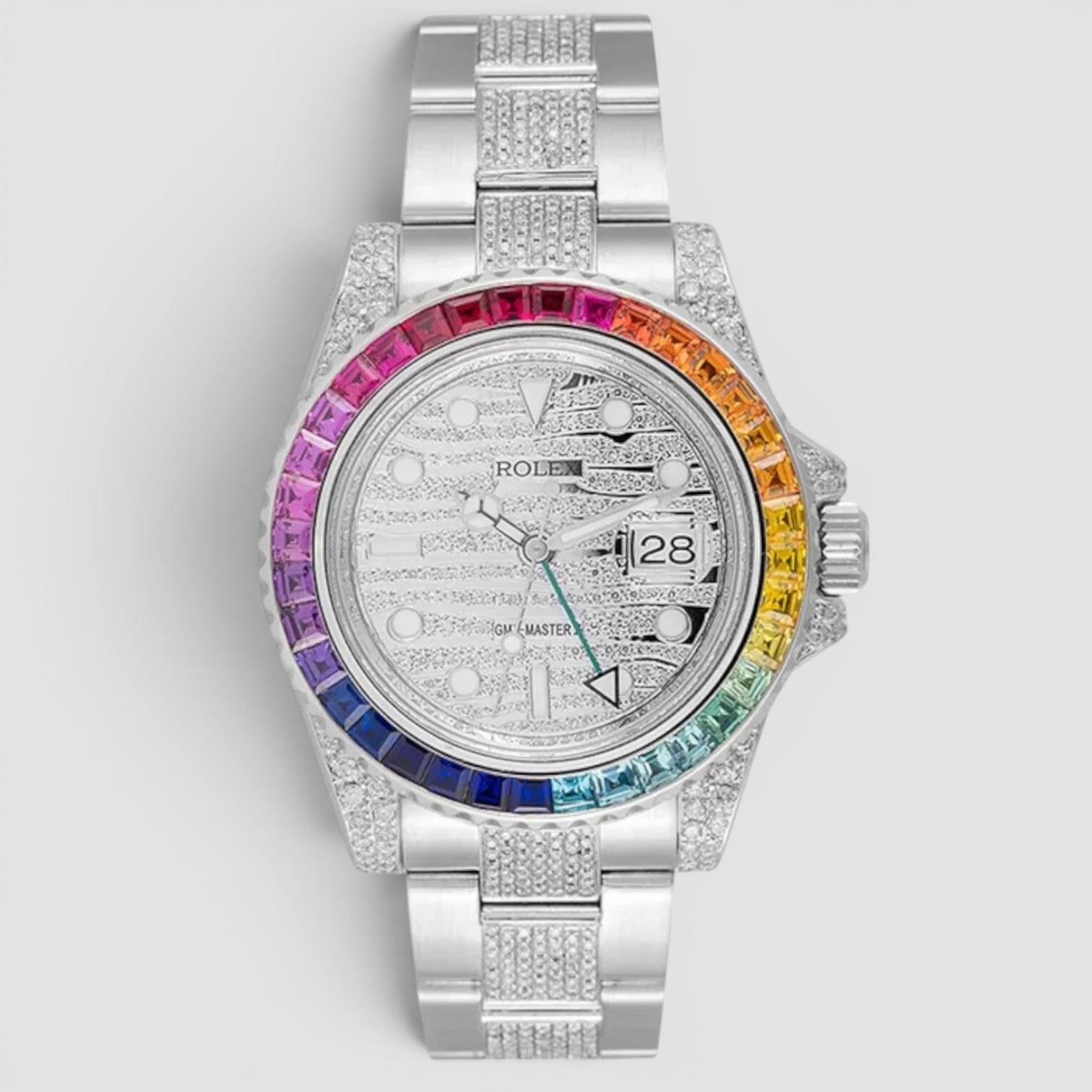 GMT-Master II Rainbow Iced Out