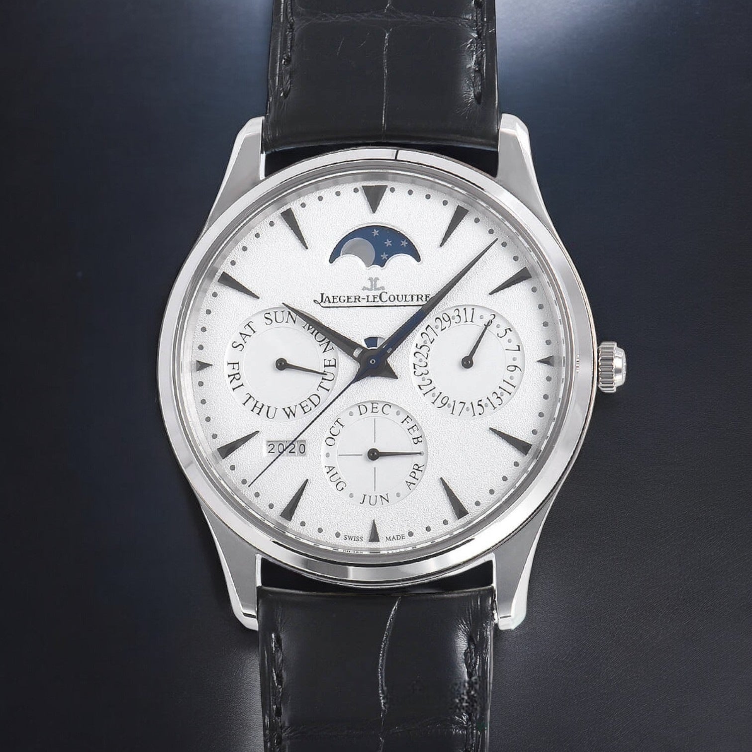 Master Ultra Thin Perpetual Calendar 18k White Gold