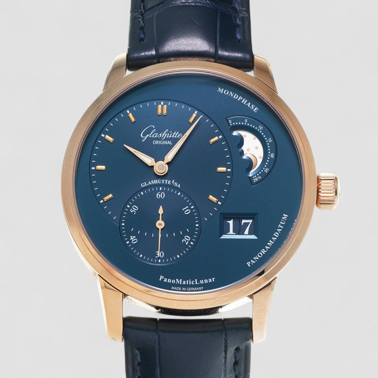 PanoMaticLunar Rose Gold Automatic Movement 40mm