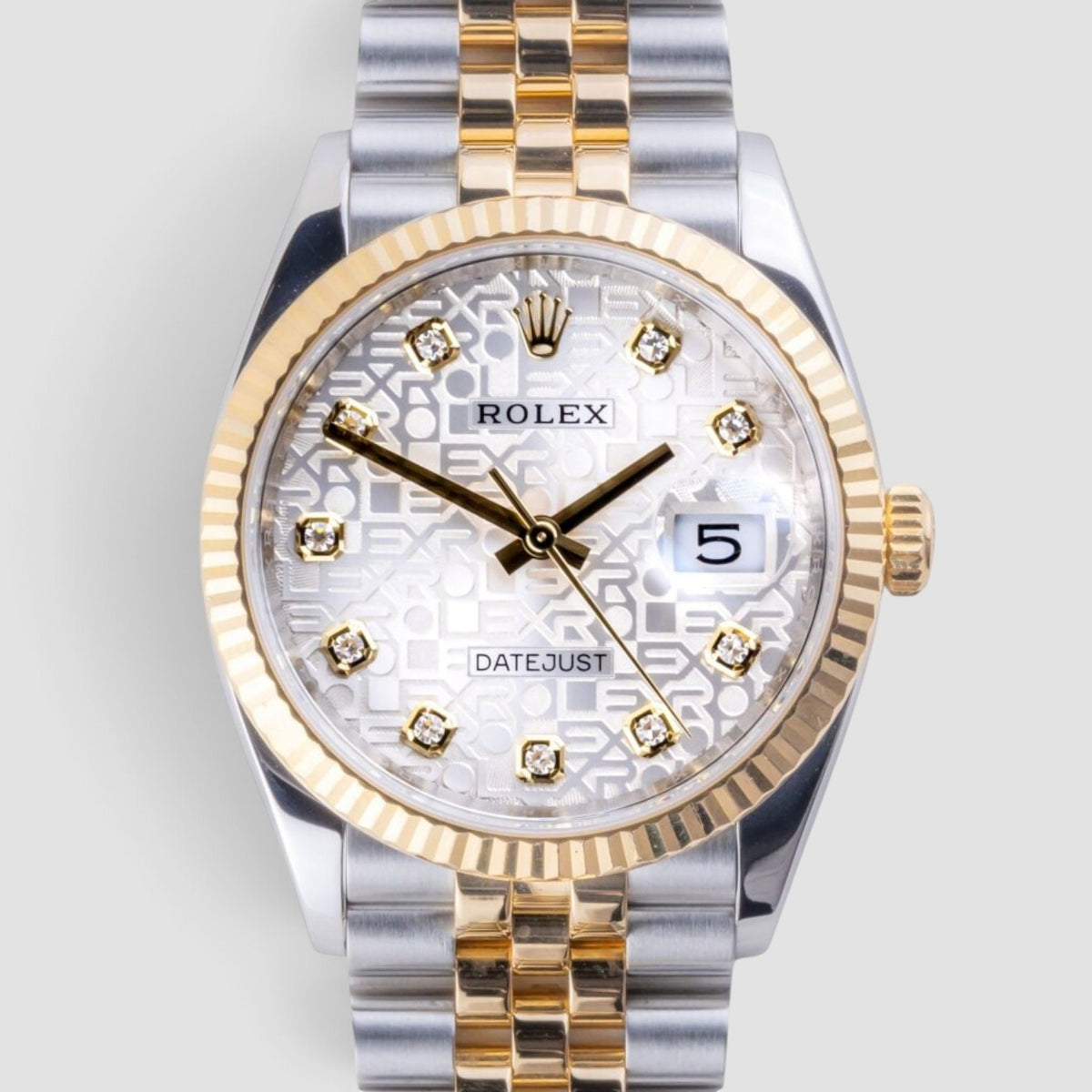Datejust 36 Silver Computer Diamond Dial Jubilee