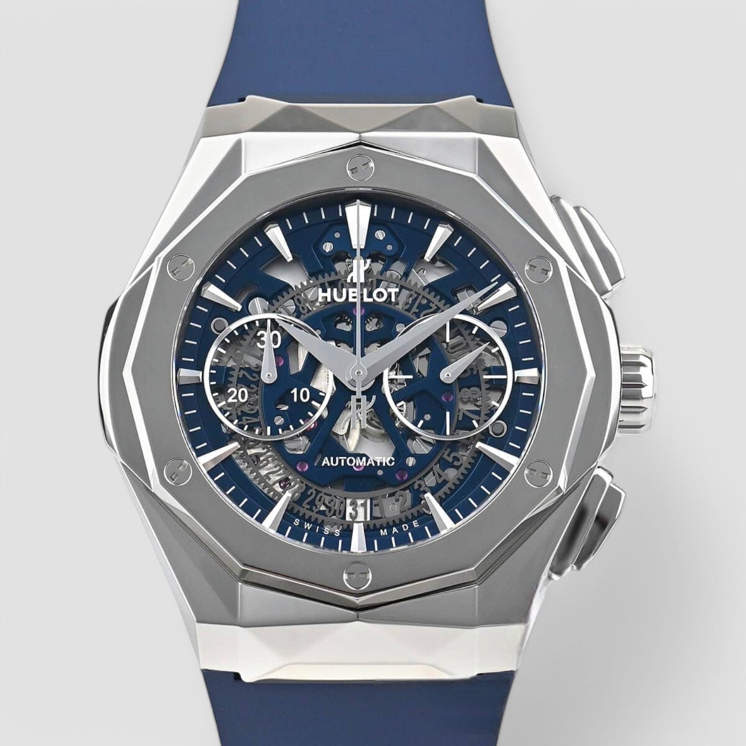 Classic Fusion Chronograph Blue (Cut Out) Dial Men's Watch