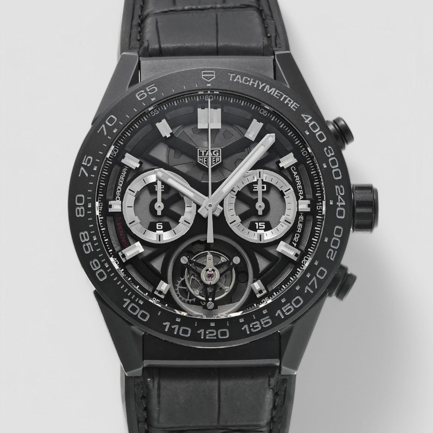 Carrera Heuer 02T Skeleton Dial Tourbillon Chronograph