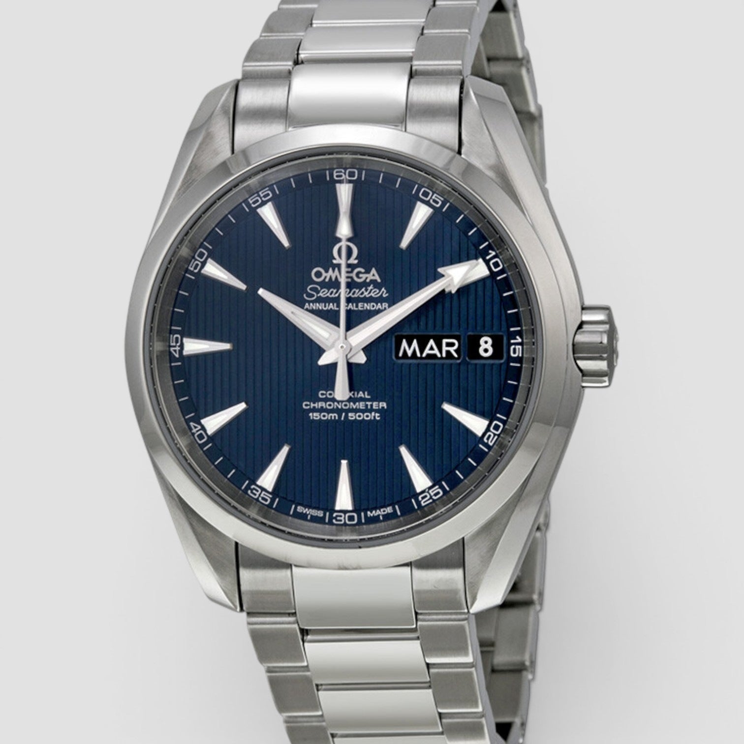 Aqua Terra Annual Calendar Blue Dial Men's Watch