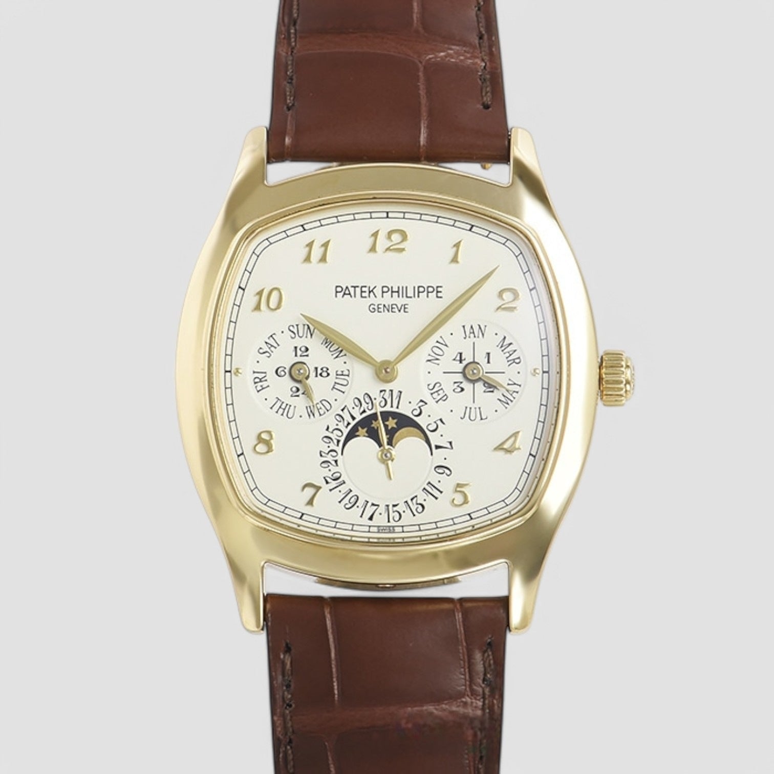 Perpetual Calendar 5940J 18K Yellow Gold Cushion Case