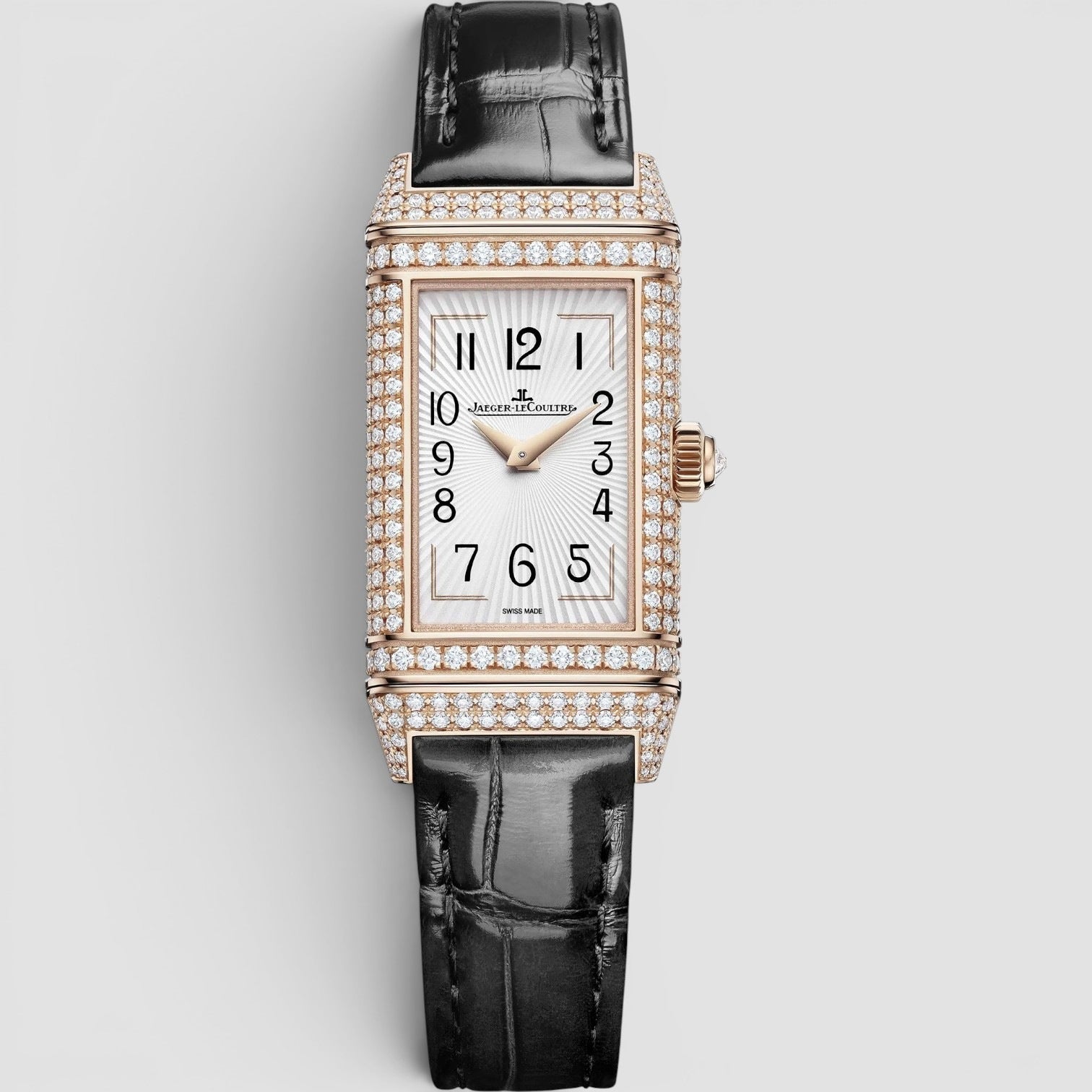One Manual Pink Gold Diamond Duetto Ladies Watch