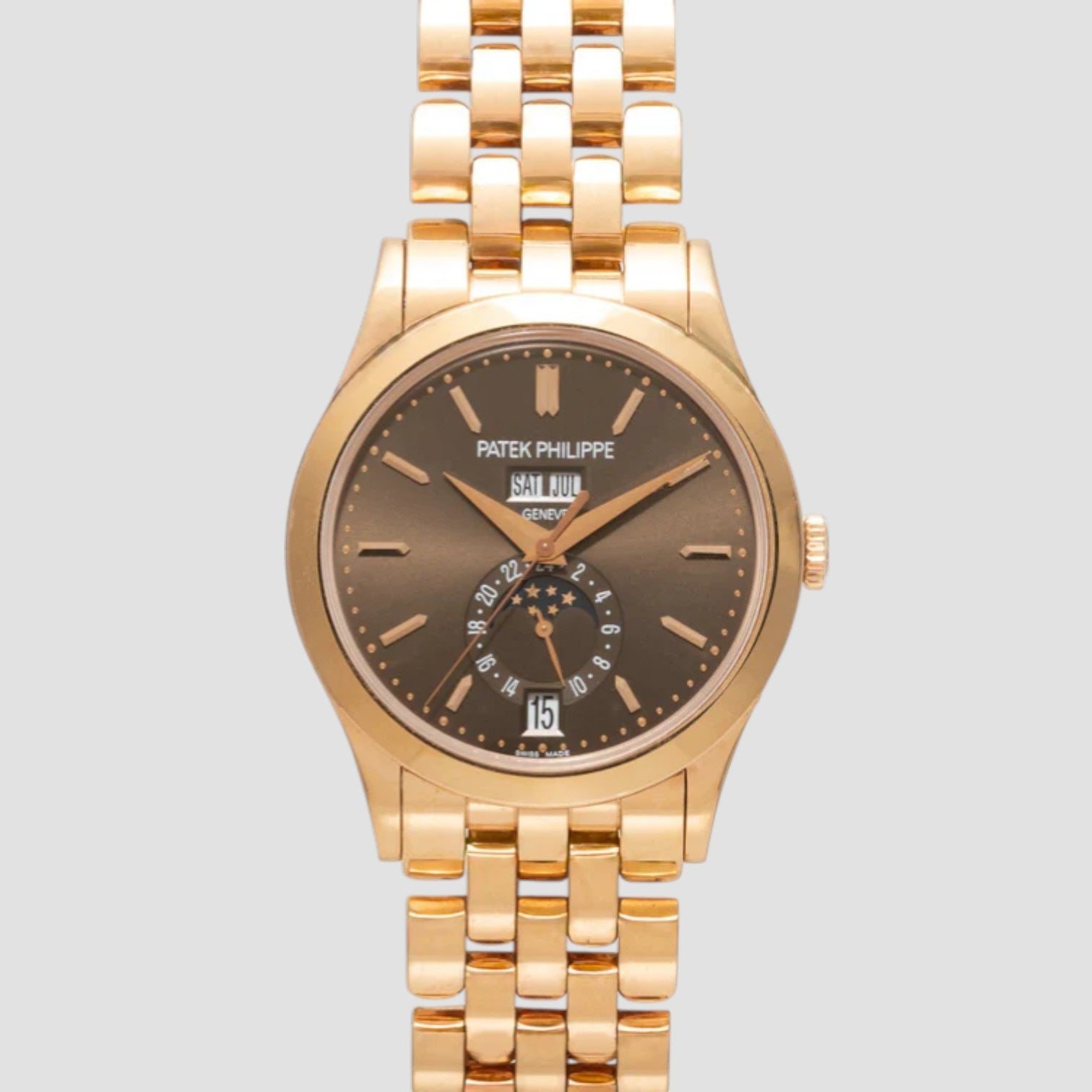 Annual Calendar Brown Dial 18K Rose Gold / Bracelet
