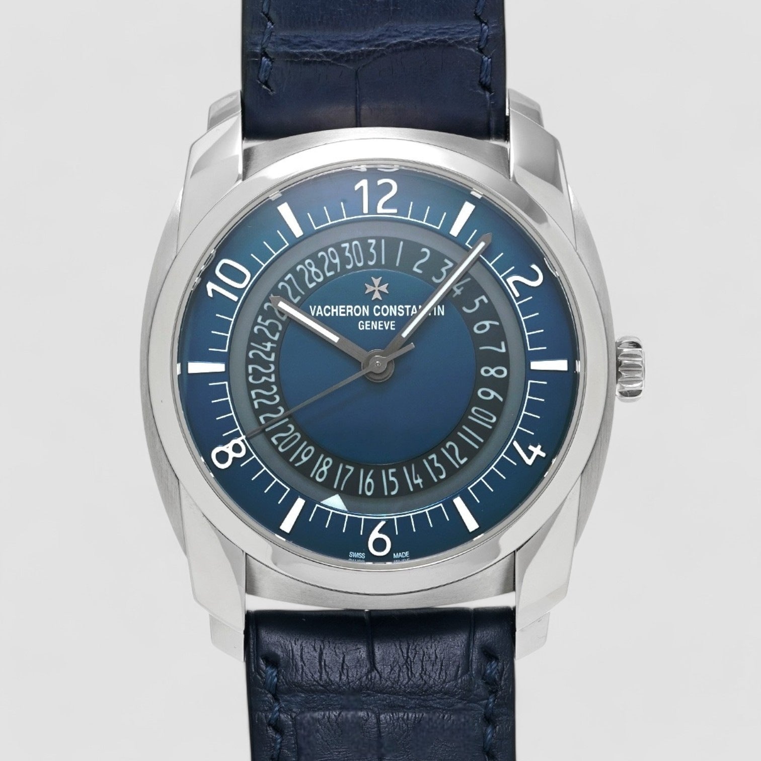 Quai de L'ile Automatic SS Blue Dial Description