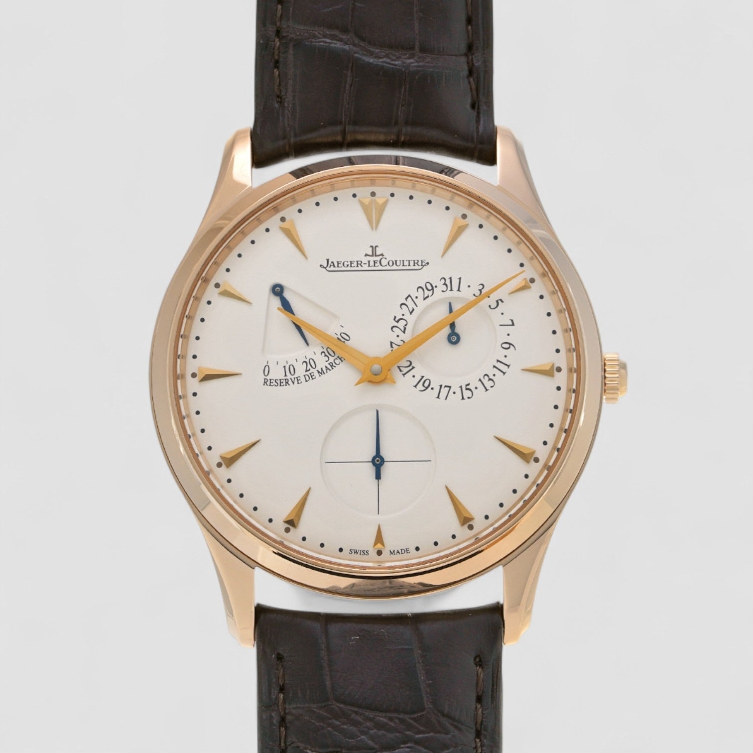 Master Ultra Thin Réserve De Marche 18K Rose Gold