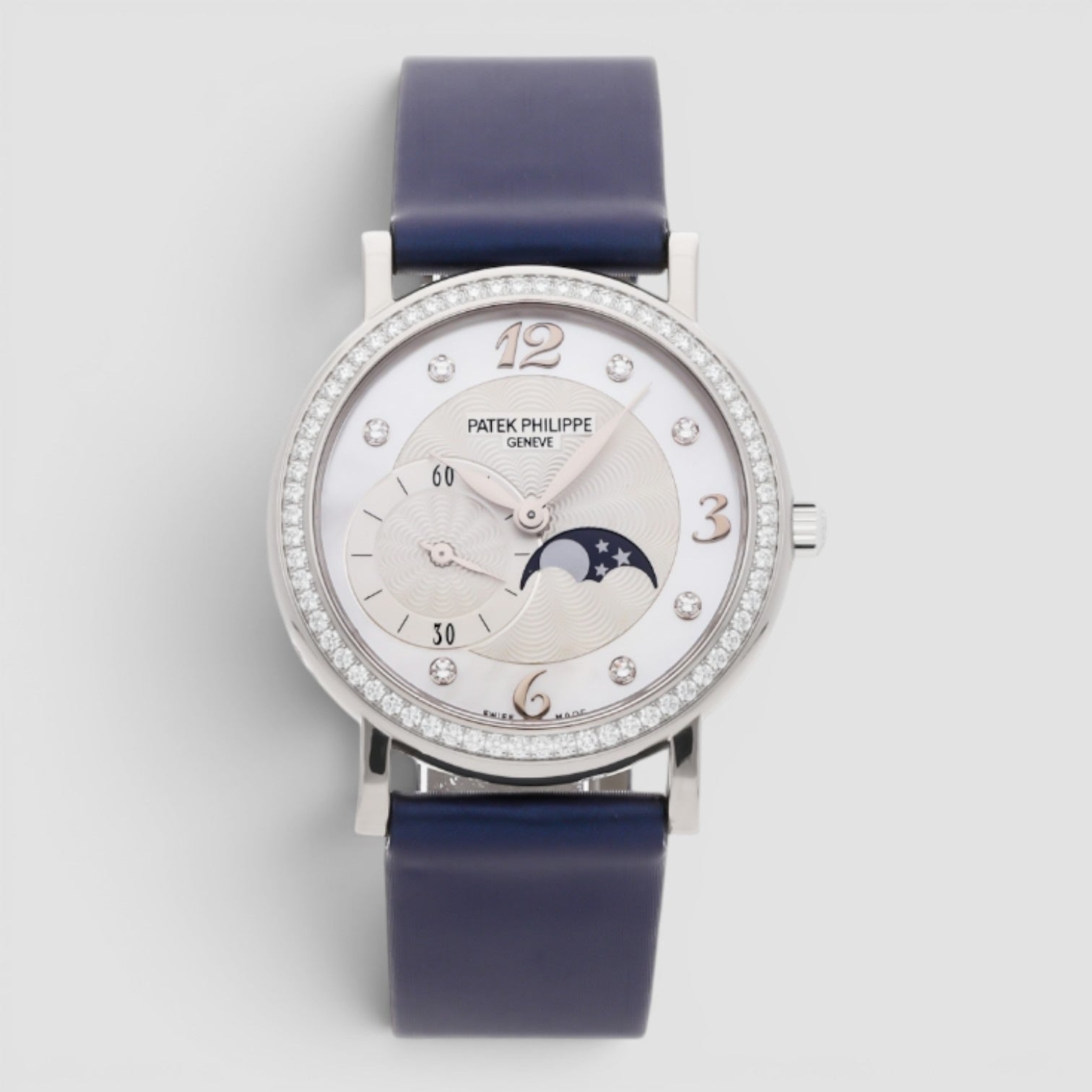 Calatrava Moonphase White Gold Diamond
