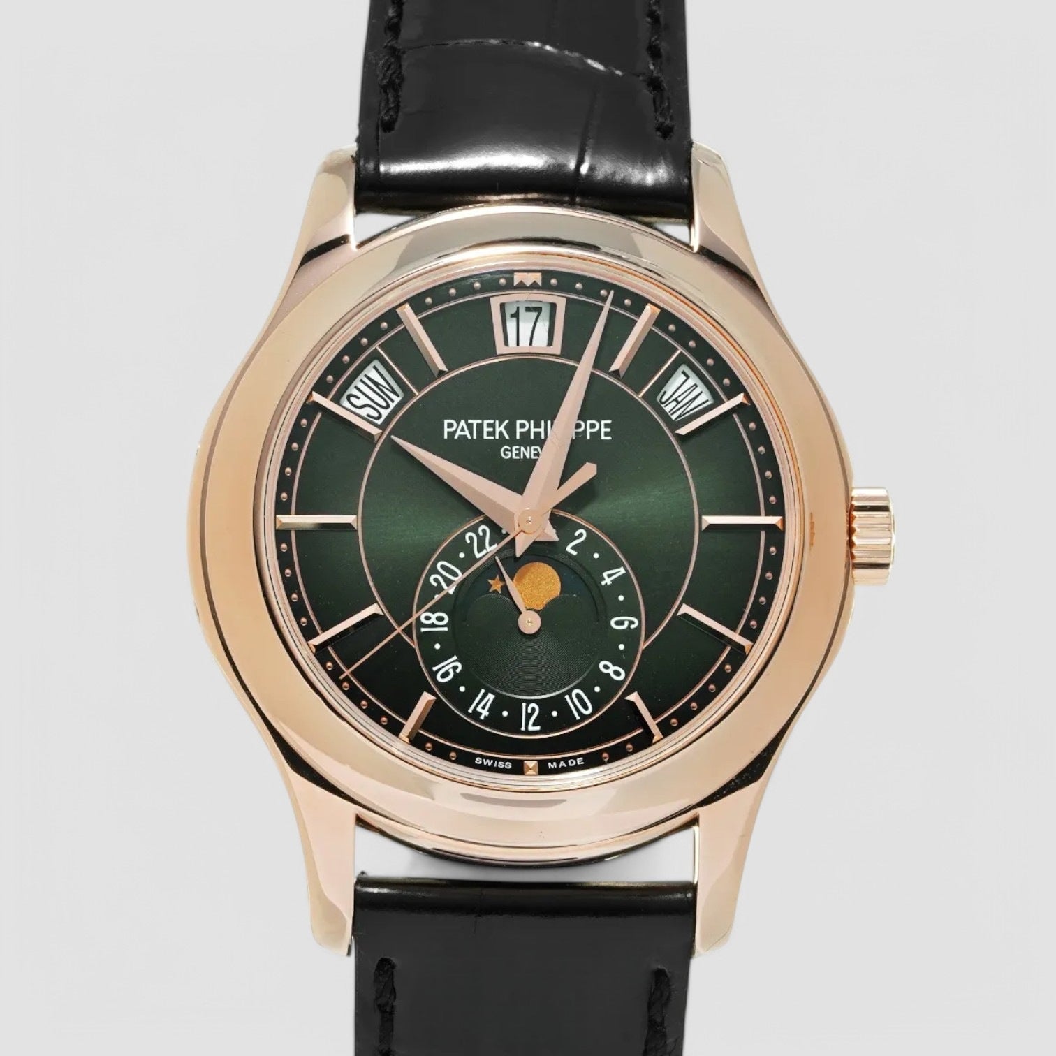 Annual Calendar 5205R Green Dial 18k Rose Gold