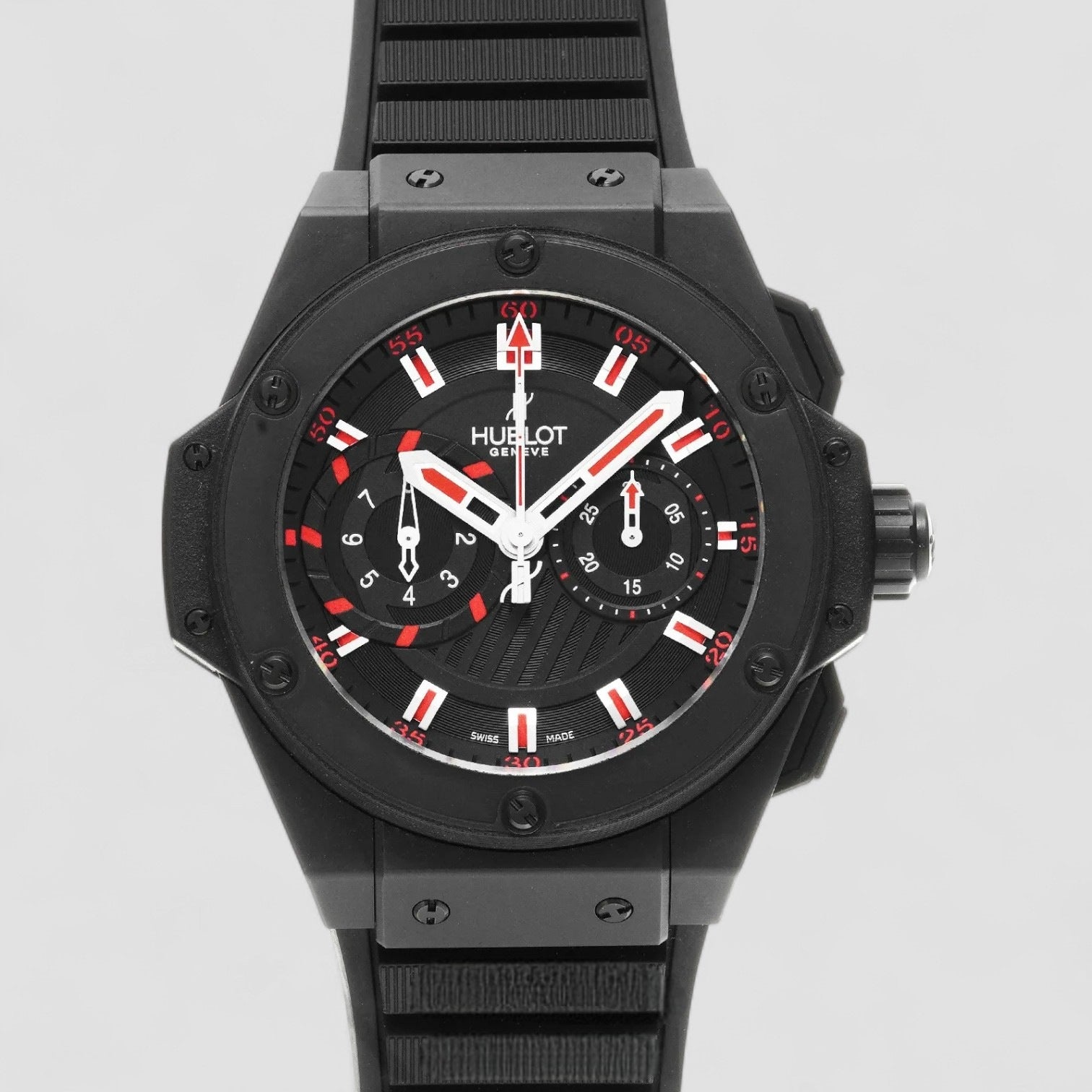 FACTORY SERVICED King Power Foudroyante Black Magic 48mm