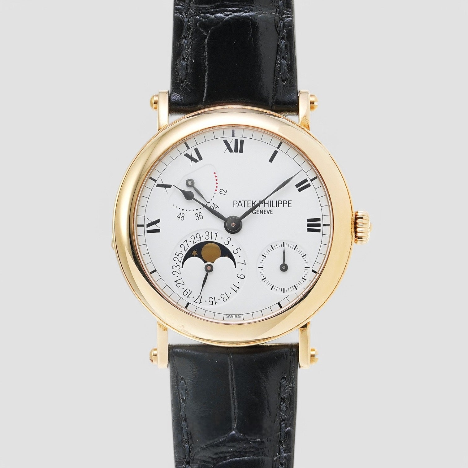 Calatrava Chronograph White Dial Men's Watch