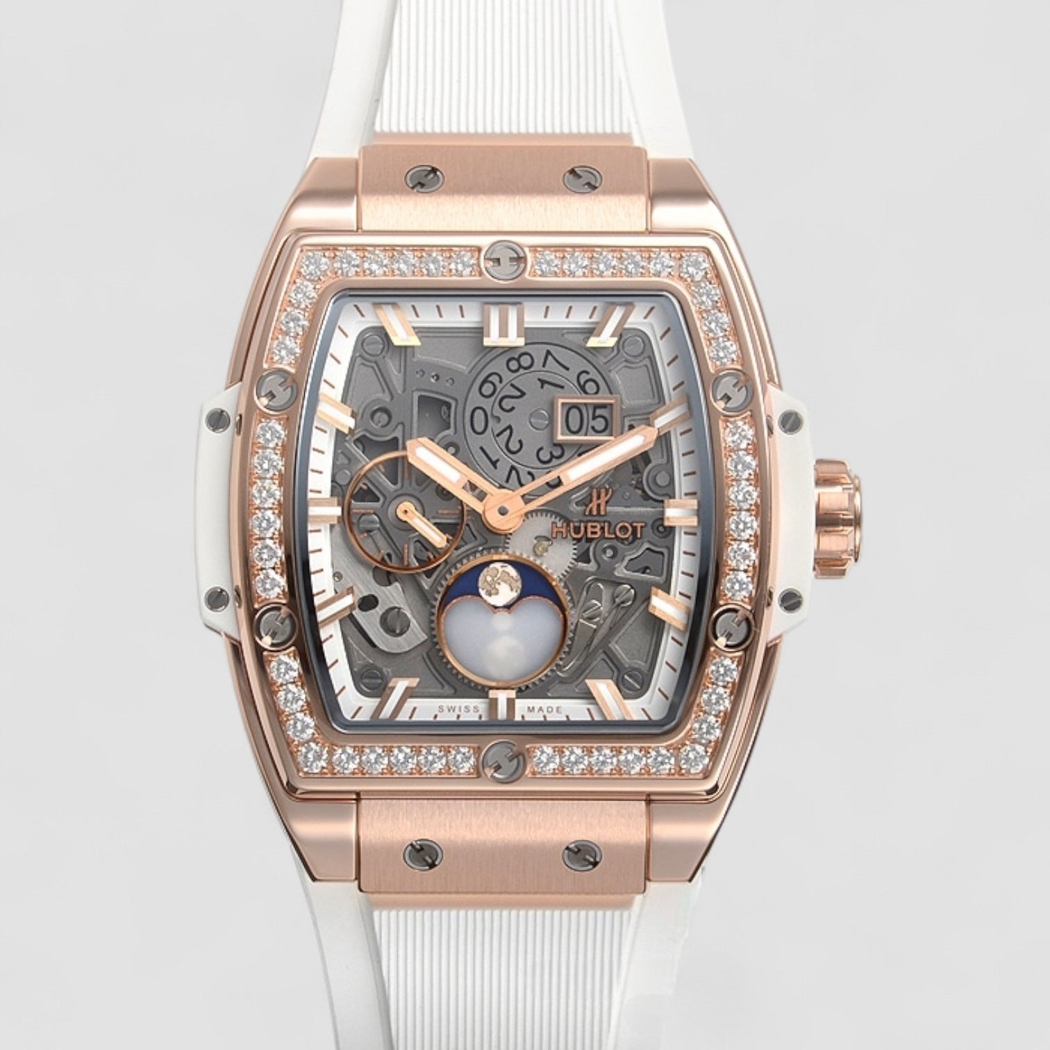 Spirit of Big Bang Moonphase Diamond Watch