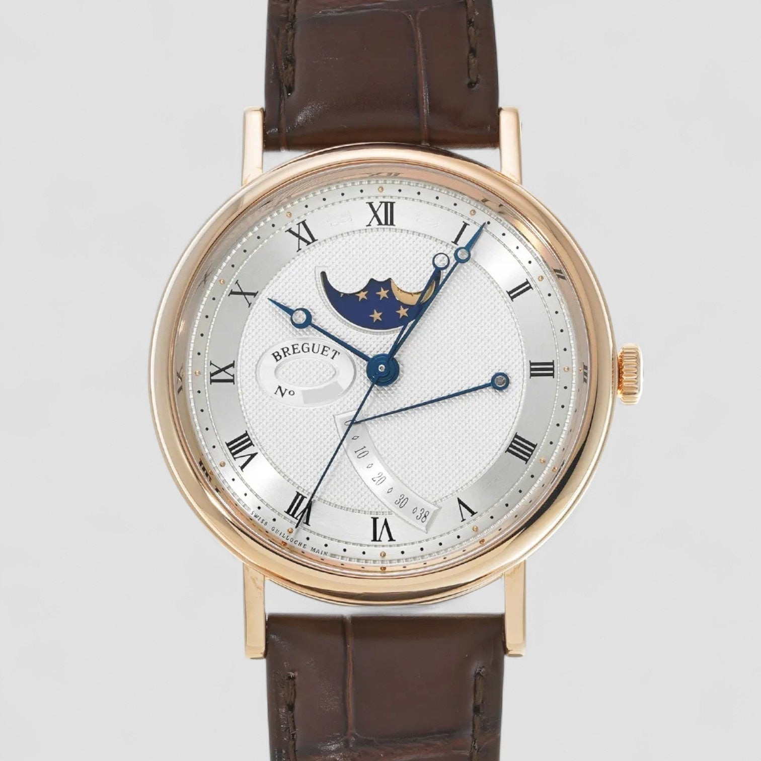 Classique Automatic Gold Dial Brown Leather Men's Watch
