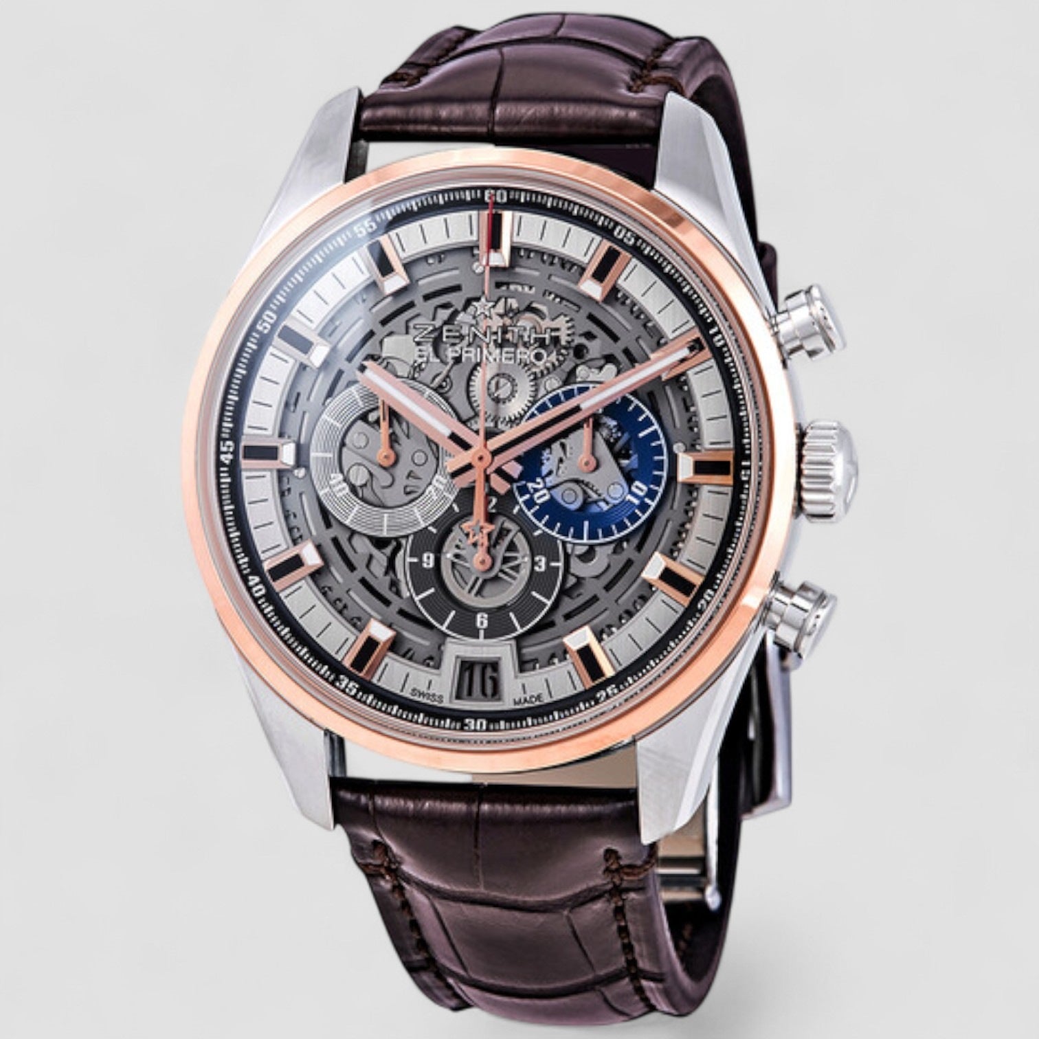 El Primero Chronograph Automatic Blue Skeleton Dial Men's Watch