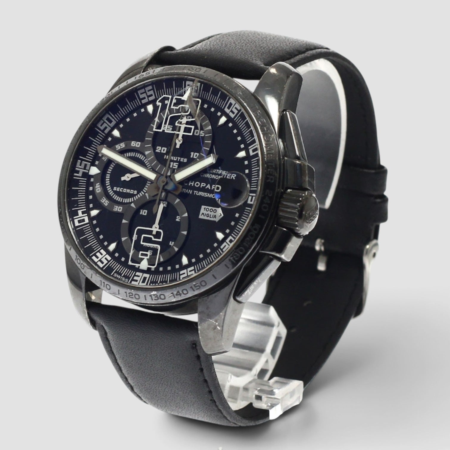 Mille Miglia Gran Turismo Speed Black 3 XL DLC Steel Black Dial