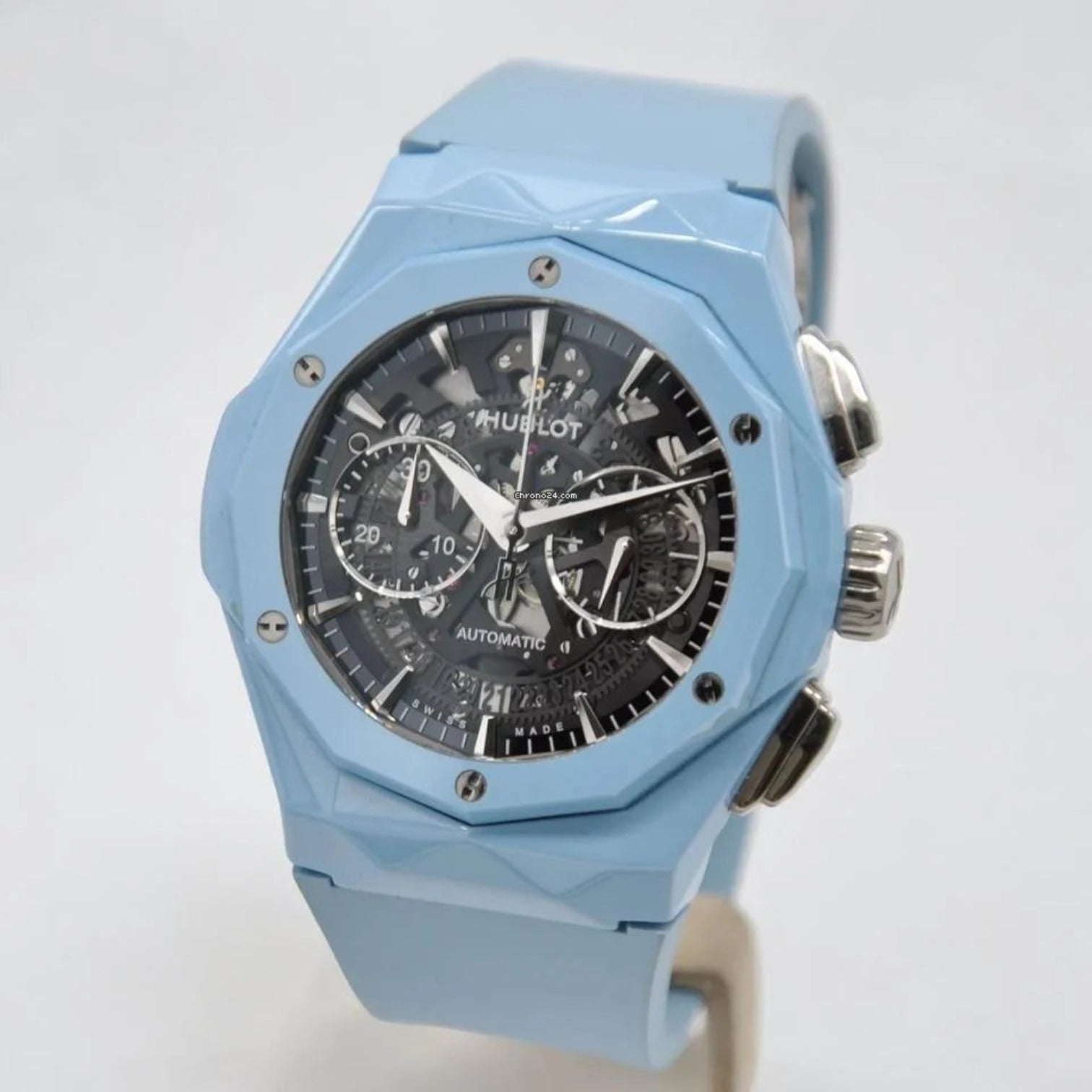Hublot Aerofusion Chronograph Orlinski Sky Blue 45mm 525.ES.0170