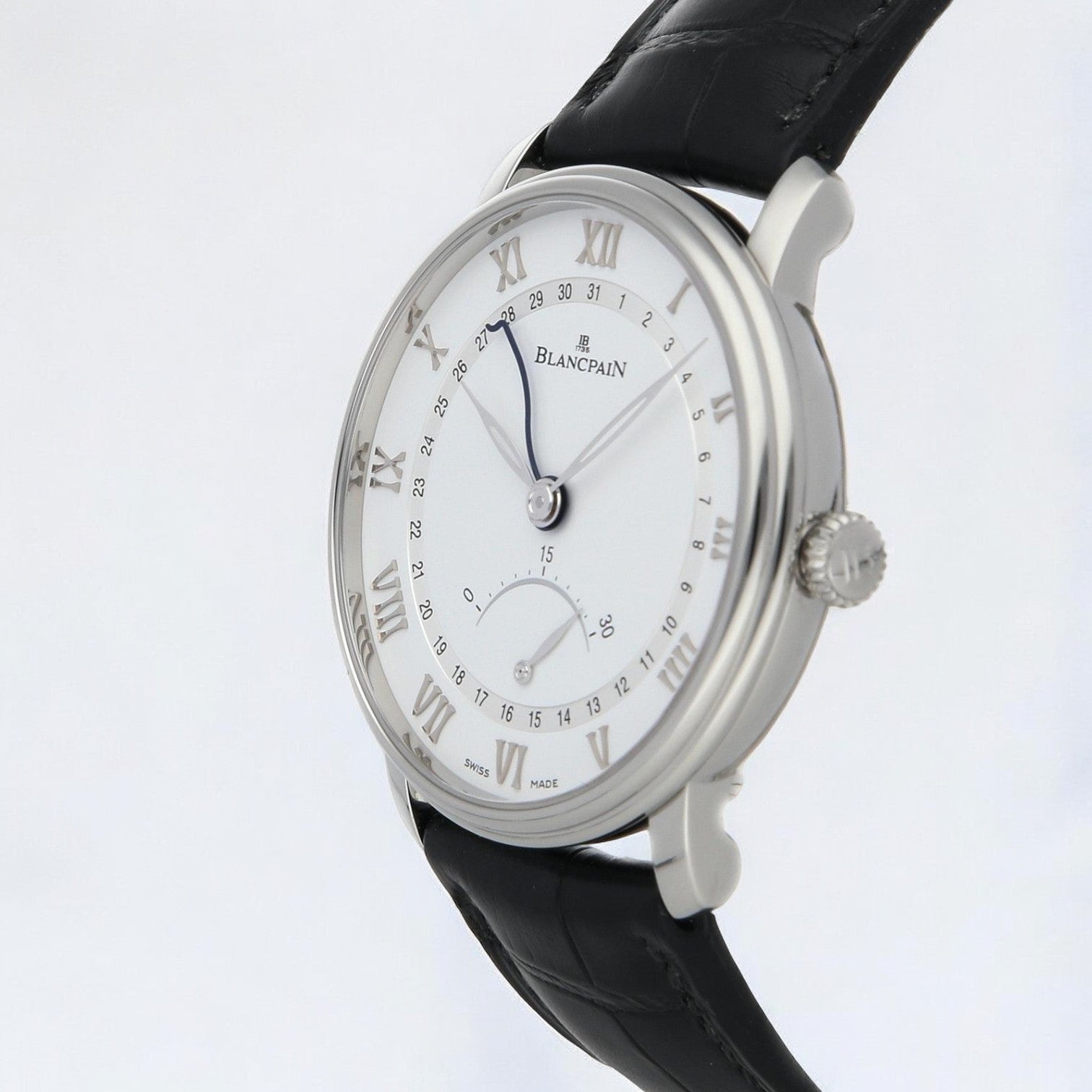 Villeret Ultra Slim Date 30 Seconds Retrograde SS