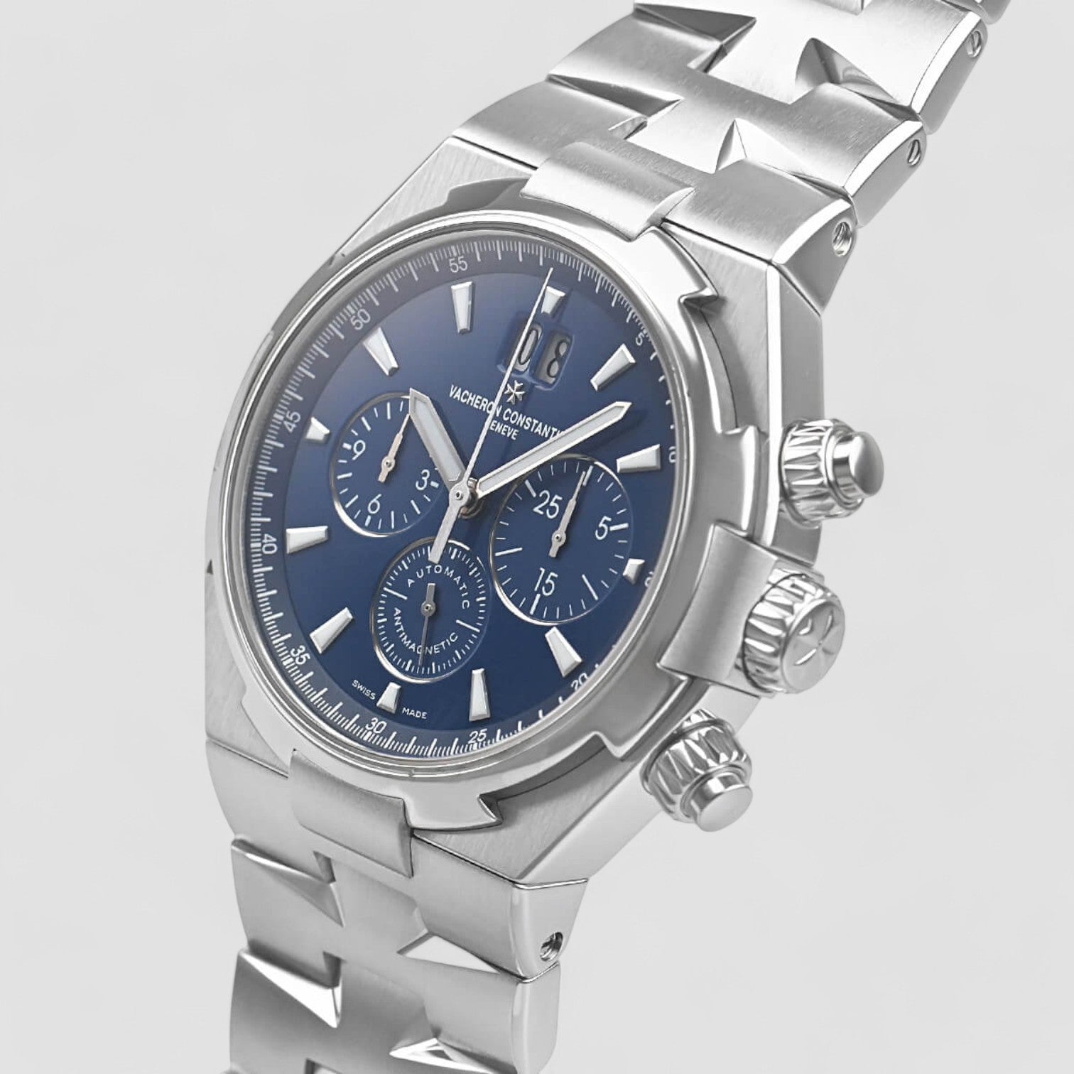 Overseas Chronograph 49150/B01A Blue Dial SS