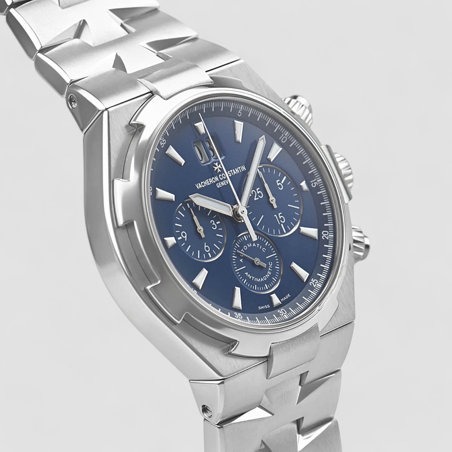 Overseas Chronograph 49150/B01A Blue Dial SS