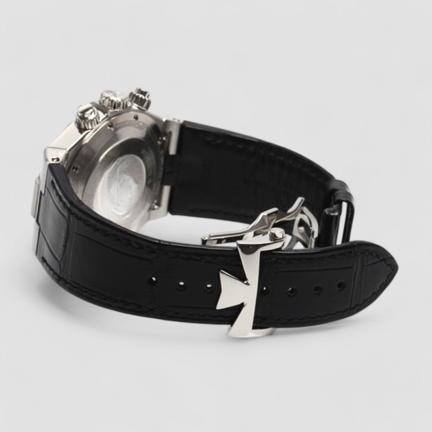 Overseas Chronograph SS Silver Dial LIMITED + Leather & Rubber strap
