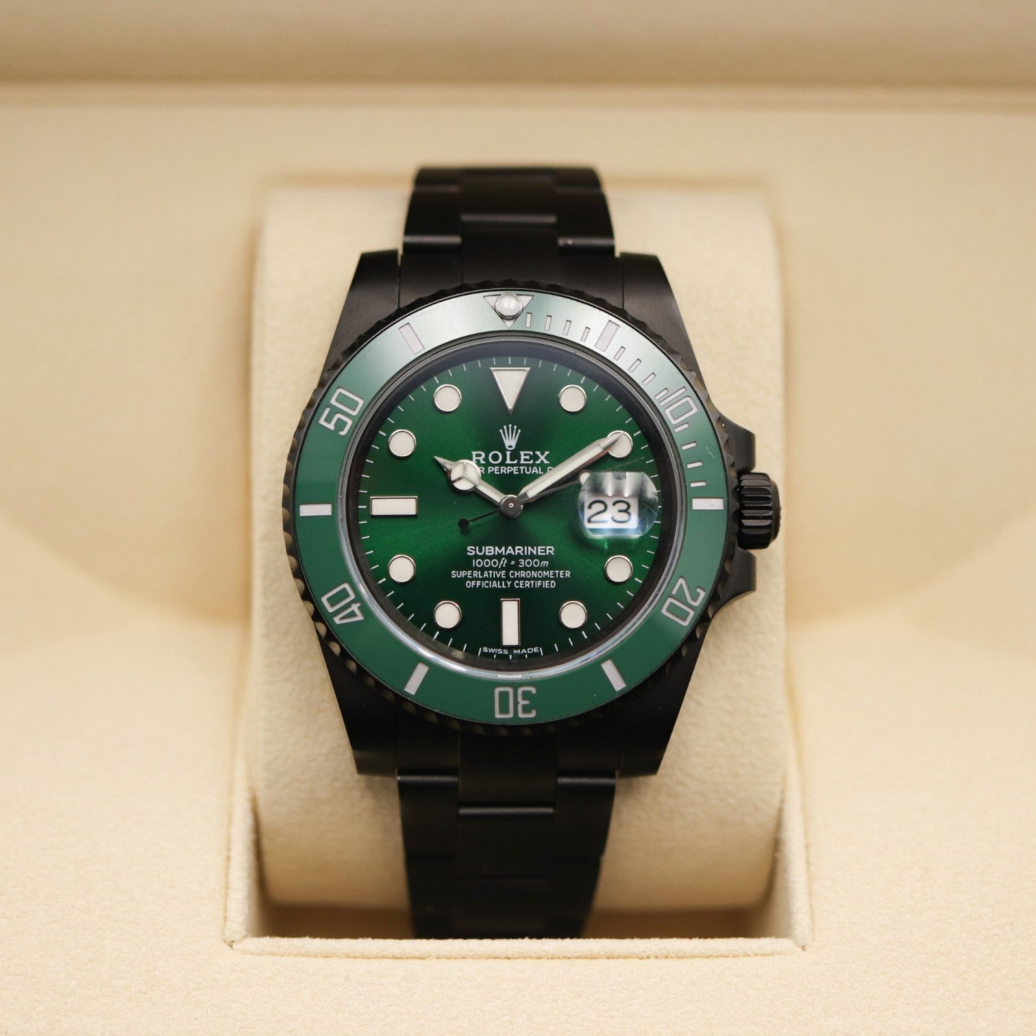 Submariner Date Hulk Black DLC-PVD Rolex Submariner 40 mm