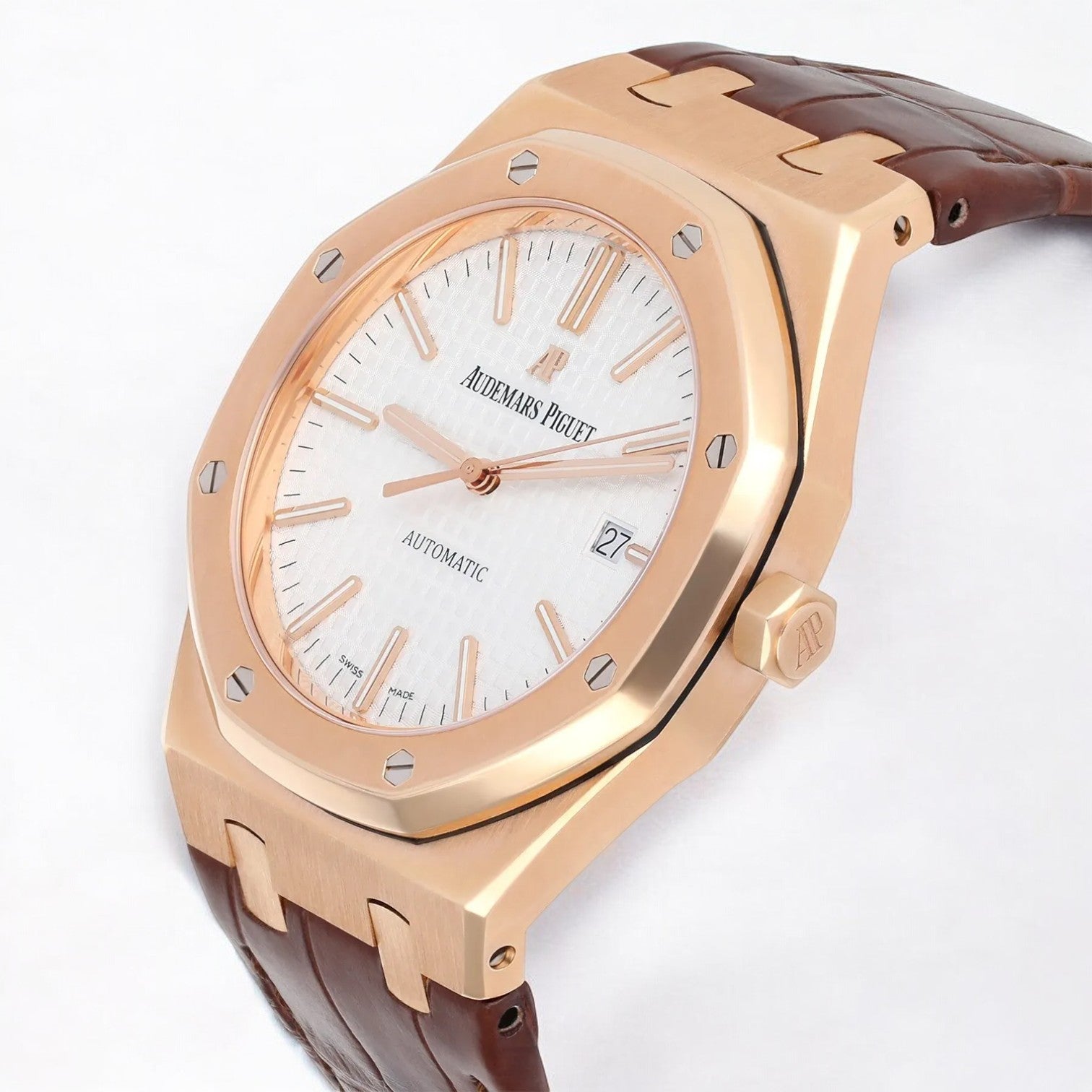 Royal Oak Selfwinding Automatic 18K Rose Gold / Brown Alligator