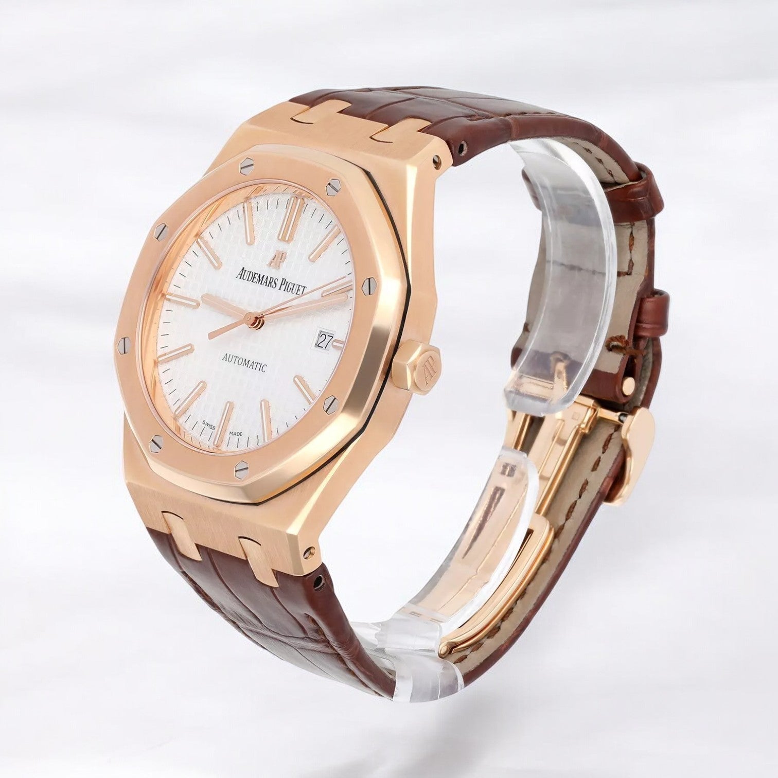 Royal Oak Selfwinding Automatic 18K Rose Gold / Brown Alligator