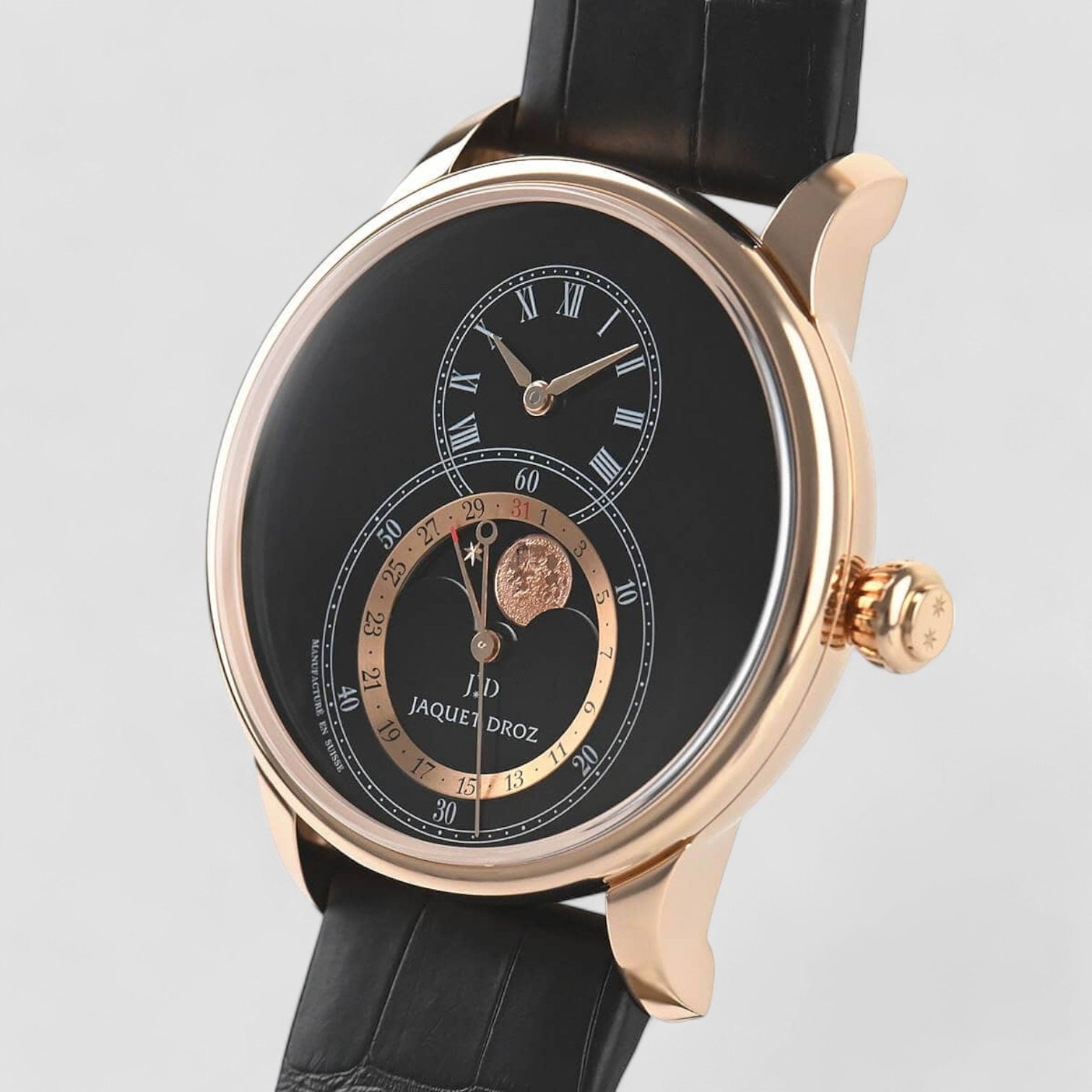 Grande Seconde Moon Black Enamel 43 mm