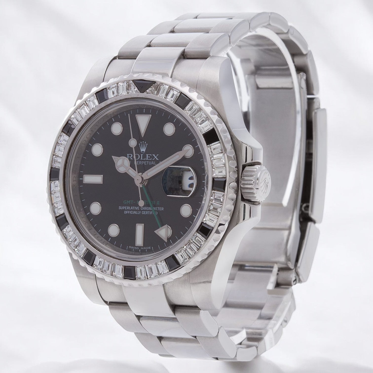 GMT-Master II – 40 mm – Oyster – Custom Bezel - Iced Out