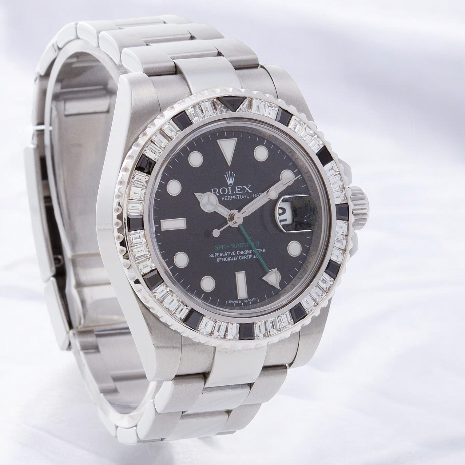 GMT-Master II – 40 mm – Oyster – Custom Bezel - Iced Out